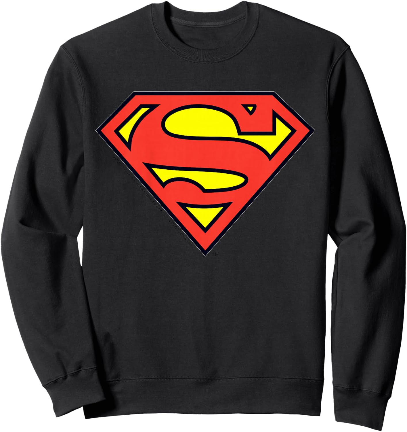 Kids DC Comics Superman Classic Chest Logo Sweatshirt - Sweatshirt | Black