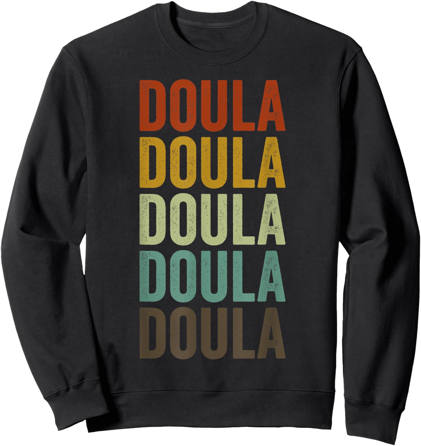 Doula Retro Gifts Doula Retro Black Small Classic Fit Short Sleeve -Kids Sweatshirt - Sweatshirt | Black