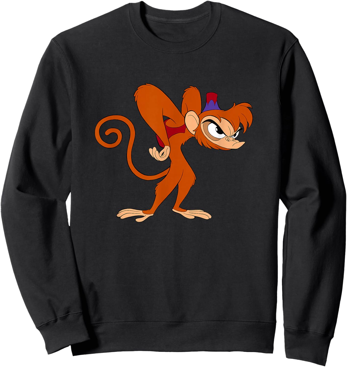 Disney Aladdin Angry Abu 90s Sweatshirt - Sweatshirt | Black