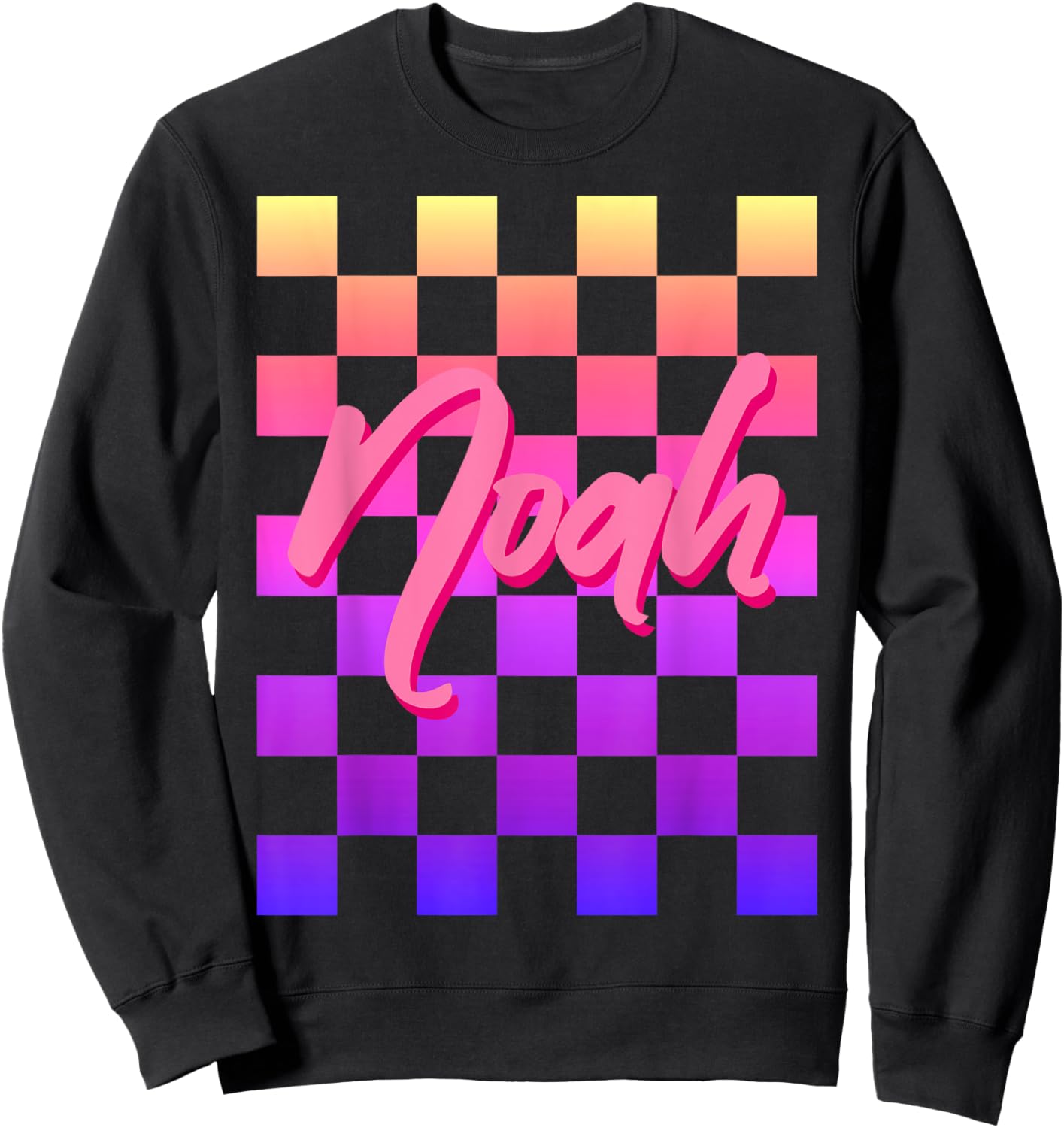 Noah First Name-d Boy Girl Baby Birth-day Sweatshirt - Sweatshirt | Black
