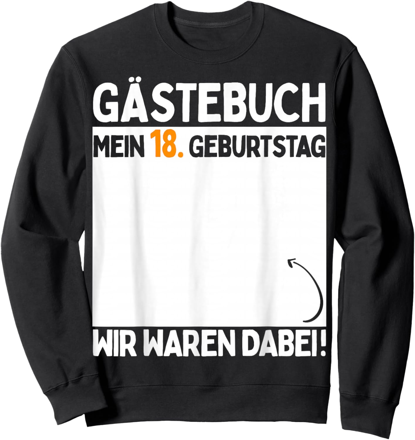 18. Geburtstag Junge Mädchen 18 Jahre 2008 Lustig Geschenk Sweatshirt - Sweatshirt | Black