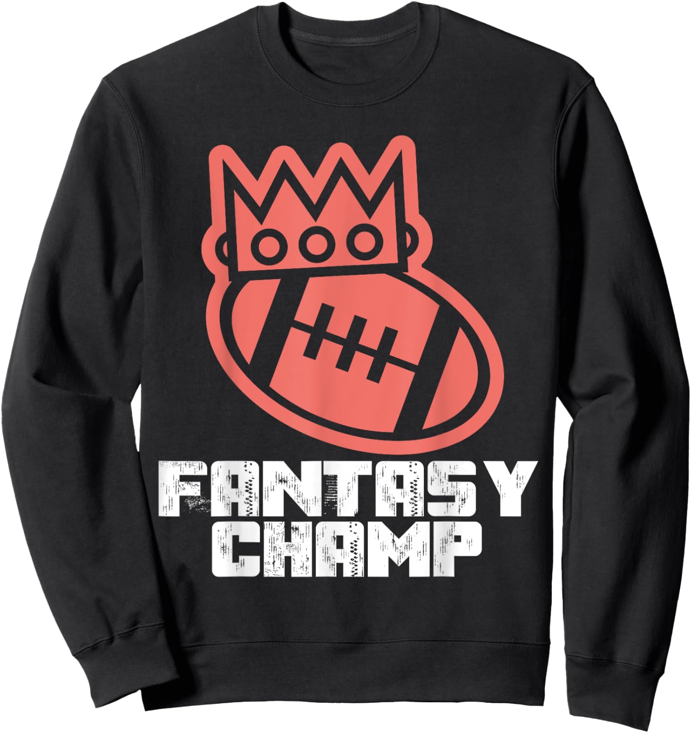 Fantasy Football League Champion Championship DFS 1st Winner Sweatshirt - Sweatshirt | Black