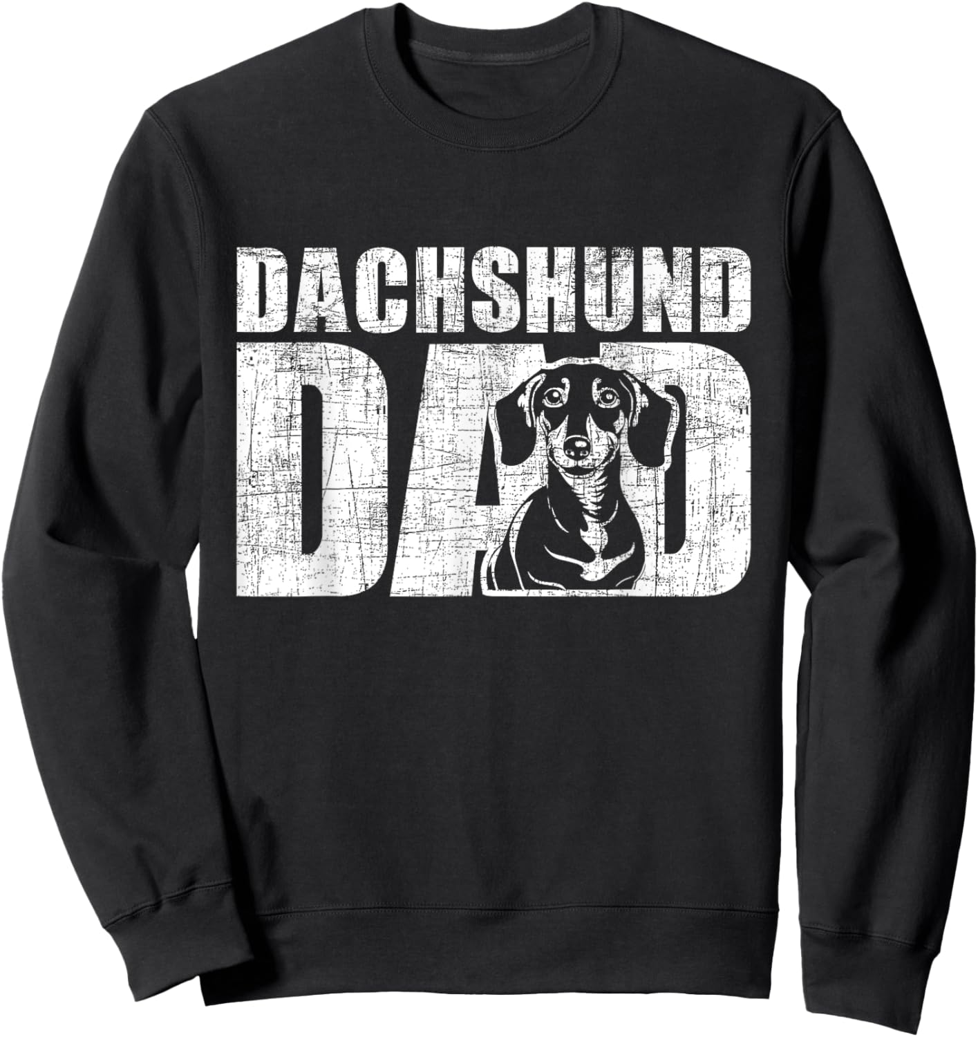 Dachshund Dad - Dog Owner Animal Puppy Lover Pet Breeder Women Kids Sweatshirt - Sweatshirt | Black