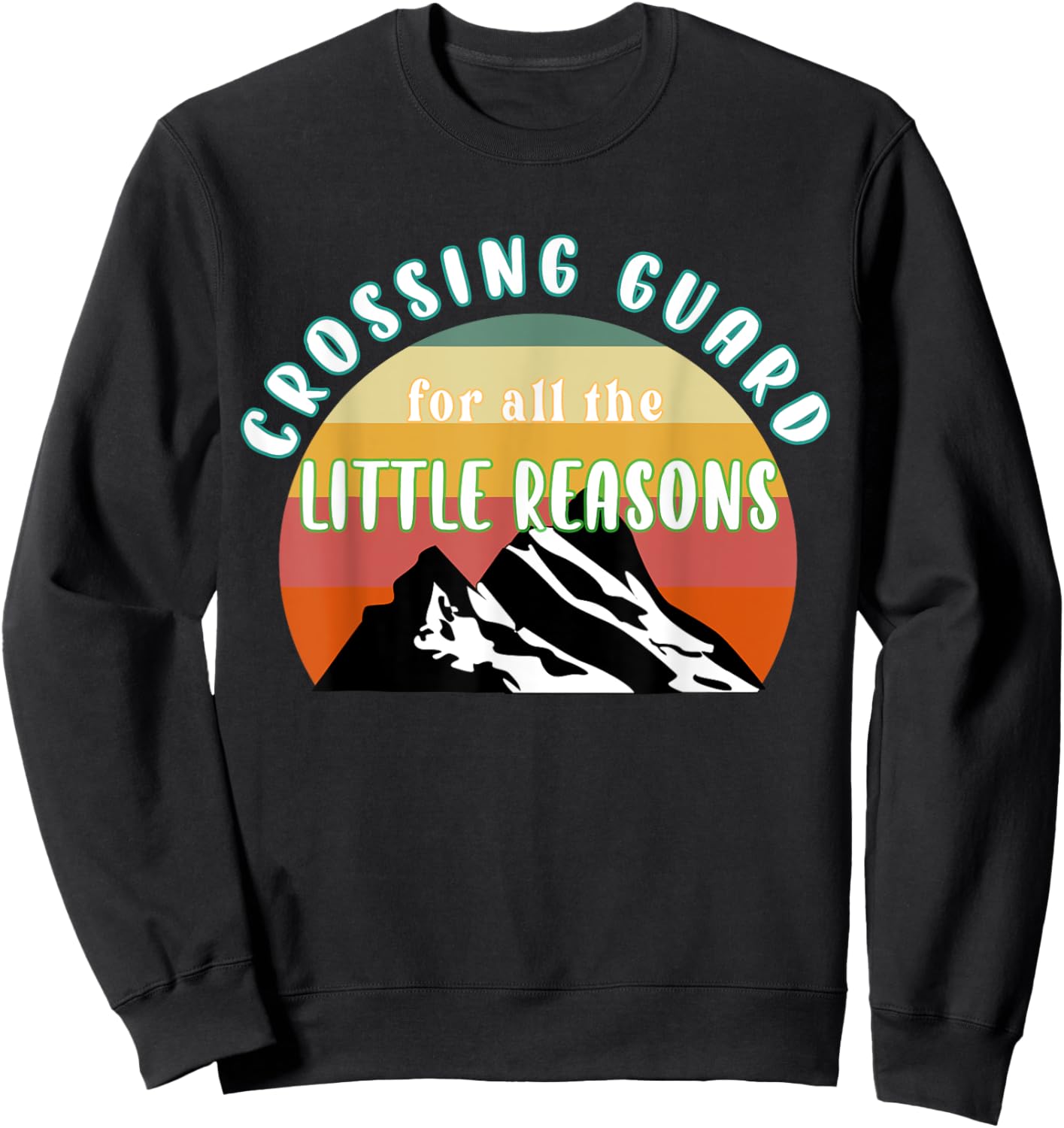 School Crossing Guard Appreciation Crosswalk Attendant Gift Sweatshirt - Sweatshirt | Black