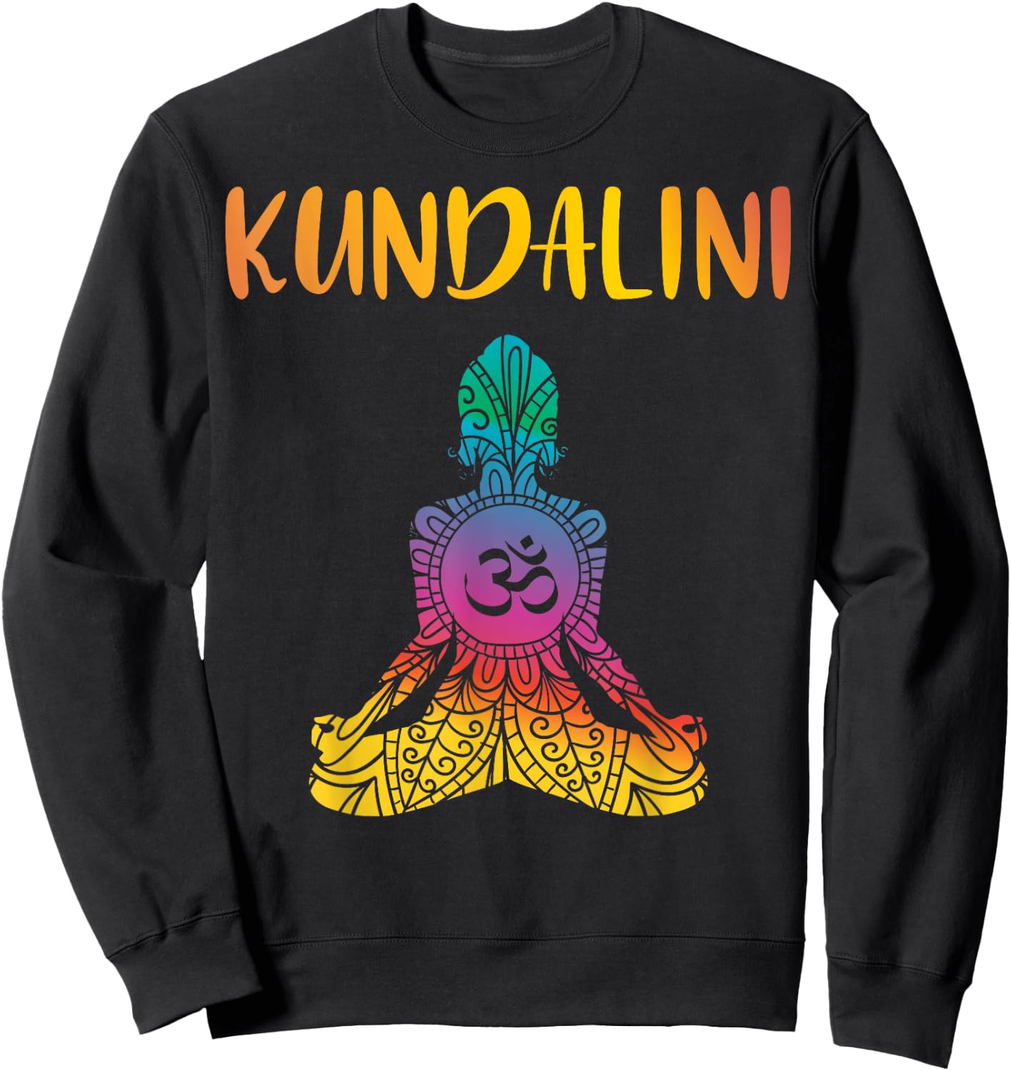Kundalini Yoga Sat Nam Chakra Meditation Hindu Spirituality Sweatshirt - Sweatshirt | Black