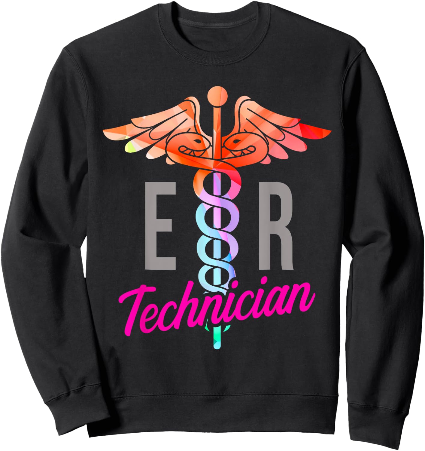 ER Technician Training Emergency Room Tech Sweatshirt - Sweatshirt | Black