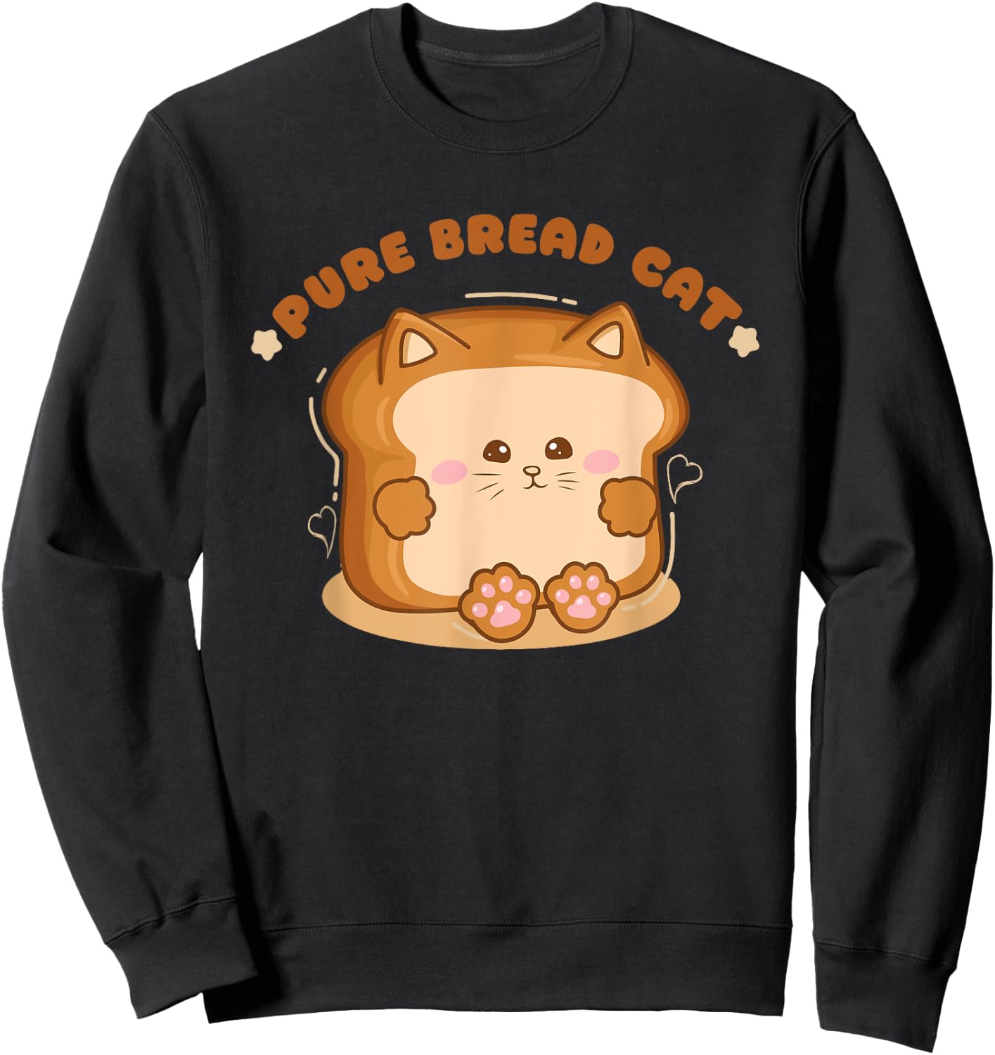 Cat lover gift , men, Cat Bread, Pure Bread Cat Sweatshirt - Sweatshirt | Black