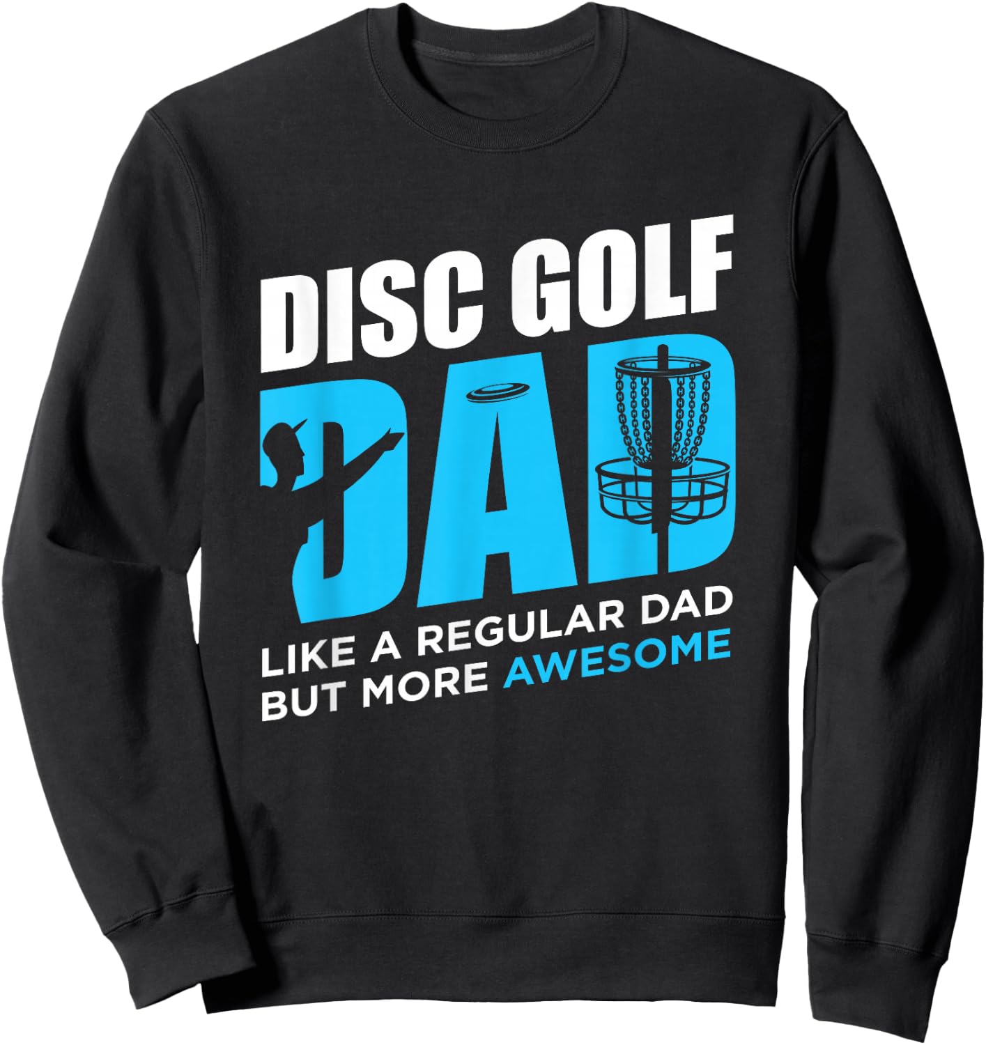 Disc Golf Vintage Funny Disc Golfing Dad Lover Player Gift Sweatshirt - Sweatshirt | Black
