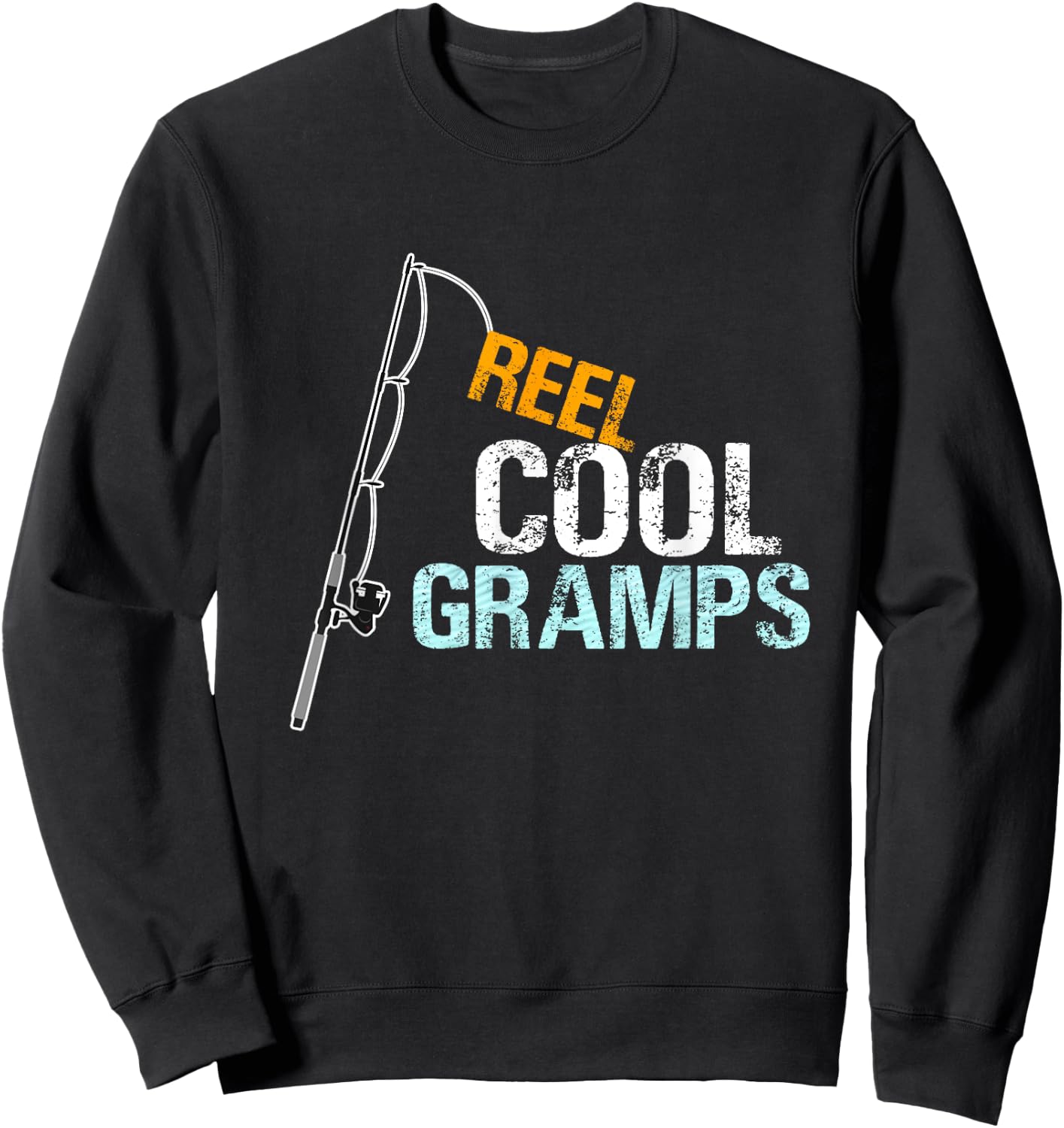Cool Gramps graphic Gramps Gift from Granddaughter Grandson Sweatshirt - Sweatshirt | Black