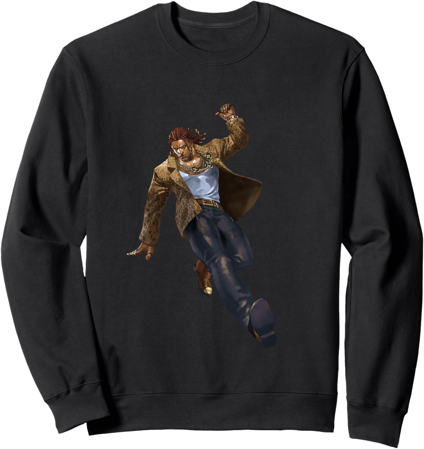 Bandai Namco Entertainment Inc. TEKKEN7 EDDY GORDO 00 , Small, Black Sweatshirt - Sweatshirt | Black