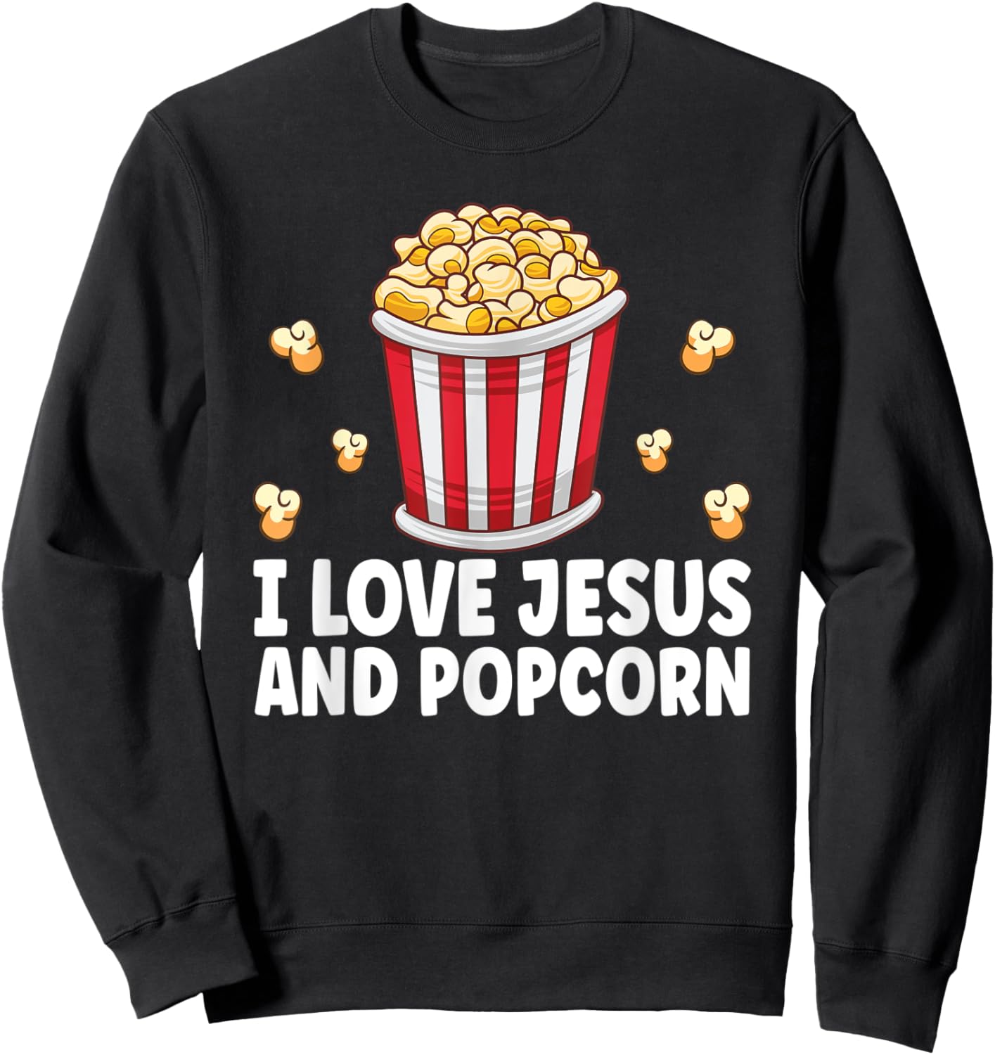 Popcorn Lover Movie Snack Theater Funny Cinema Sweatshirt - Sweatshirt | Black