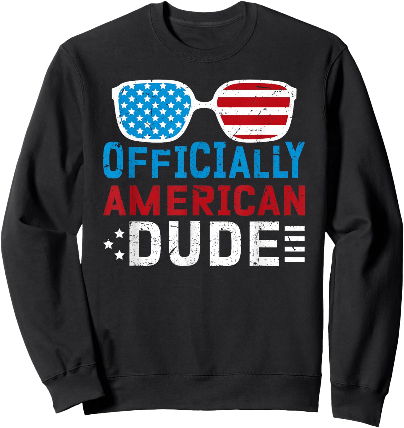 Officially American Dude New US Citizen US Citizenship USA Sweatshirt - Sweatshirt | Black
