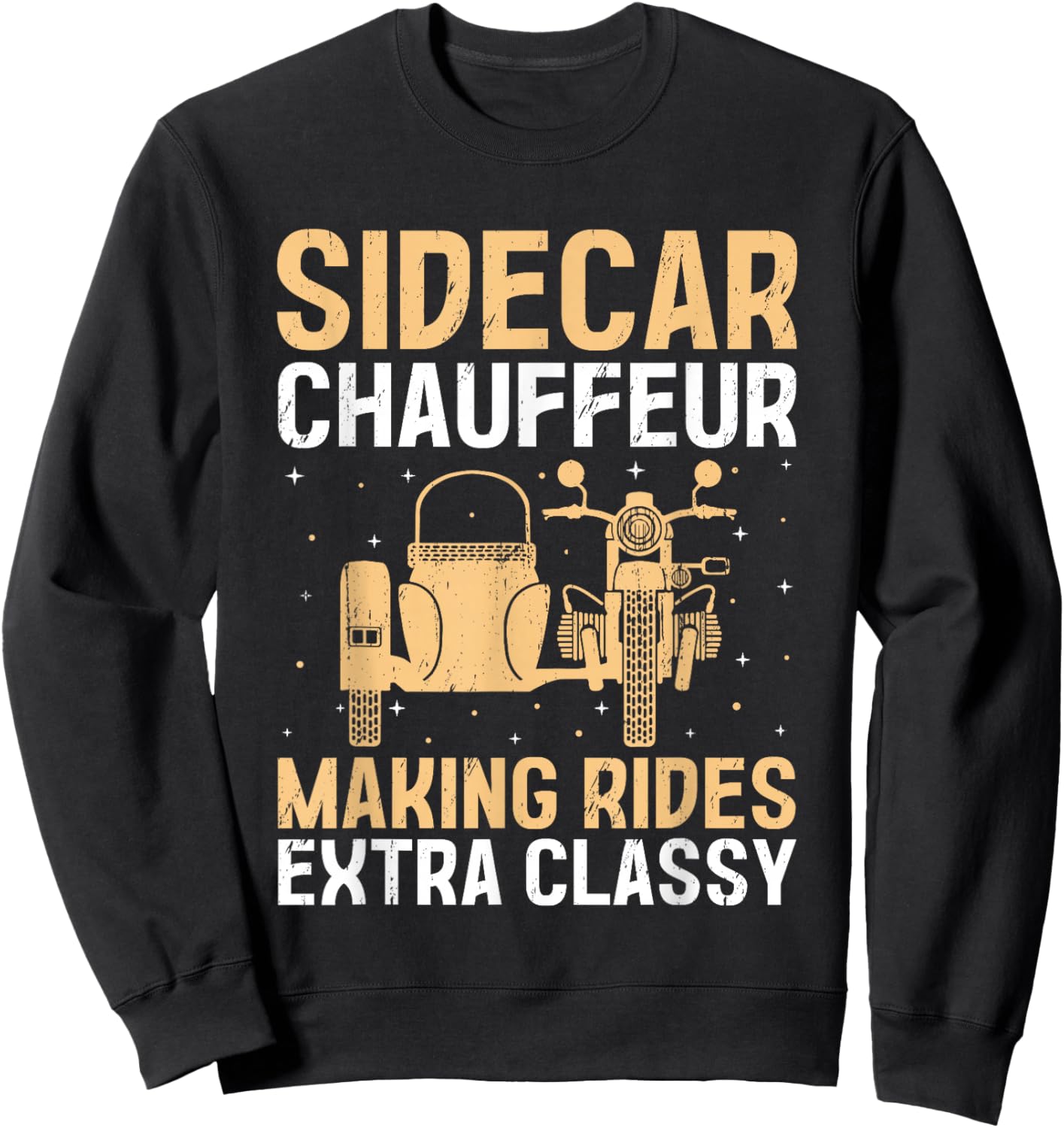Sidecar Motorcycle Motorcyclist Bike Motorbike Sidecar Rider Sweatshirt - Sweatshirt | Black