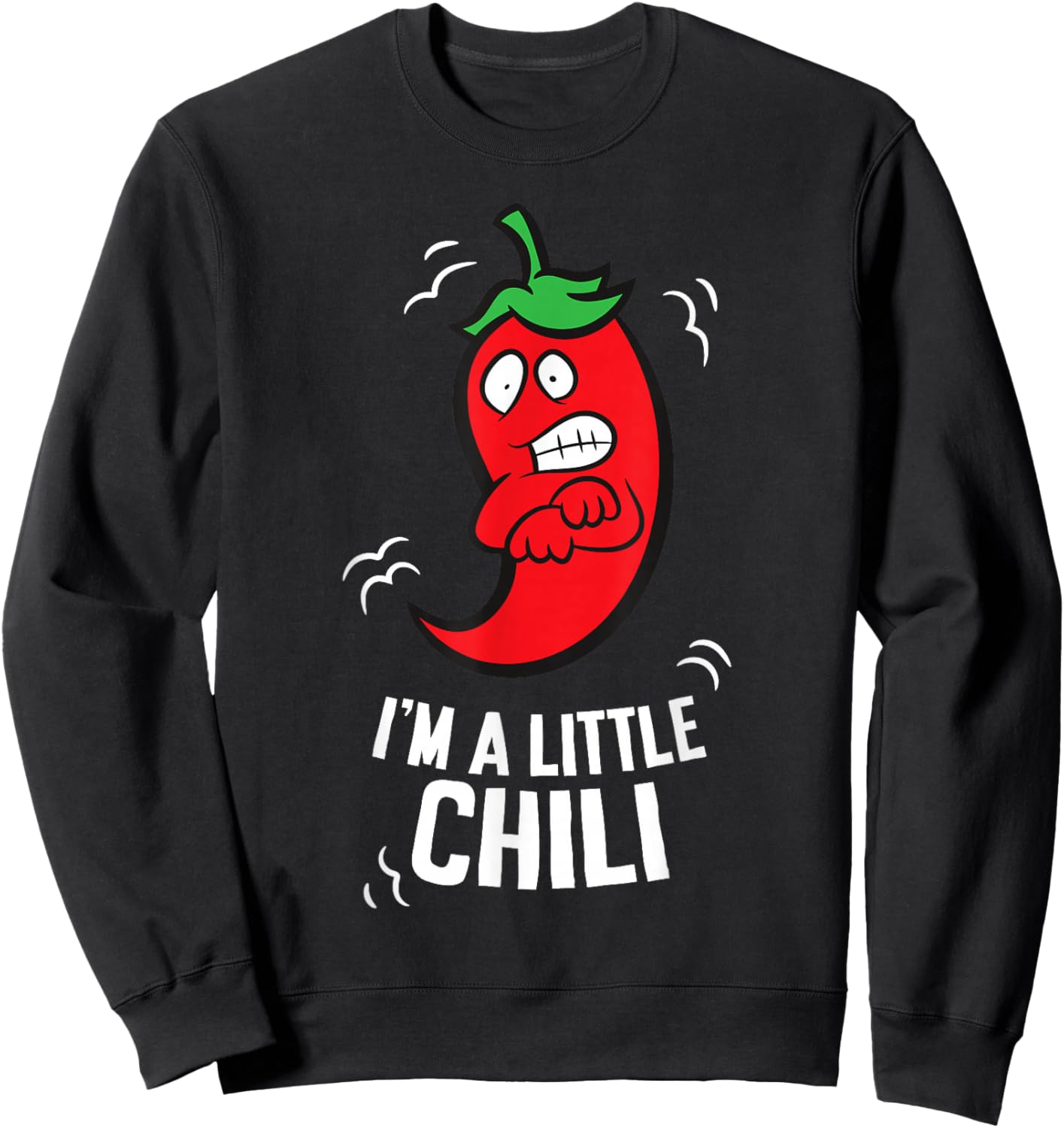 Red Chili Pepper I'm A Little Chili Sweatshirt - Sweatshirt | Black