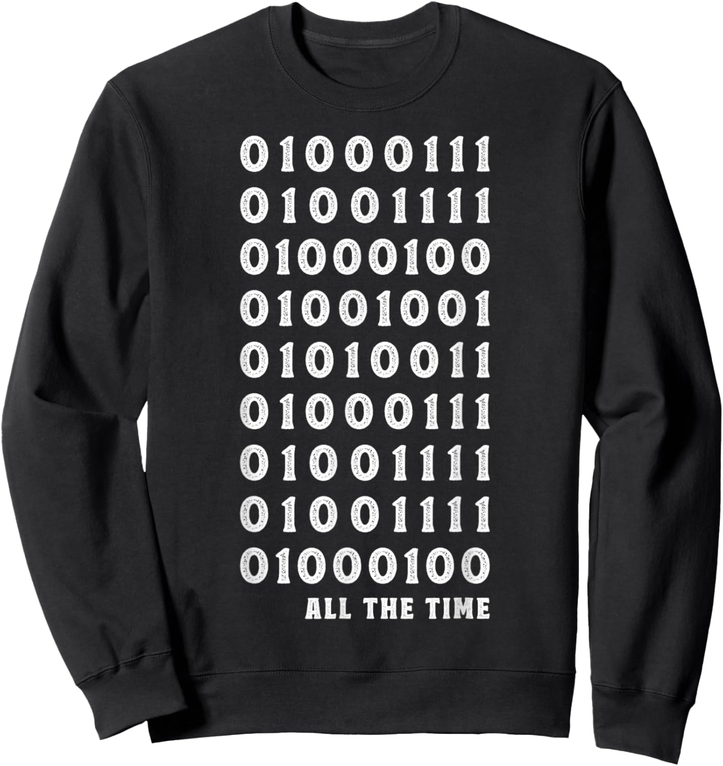 God Is Good Binary Code Christian Computer Programmer Sweatshirt - Sweatshirt | Black
