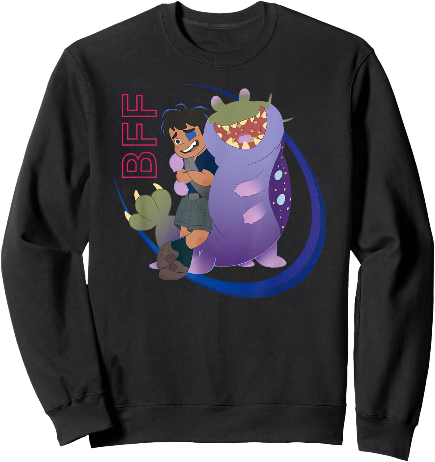 Disney Pixar Elio & Glordon BFF Buddies Shot Sweatshirt - Sweatshirt | Black