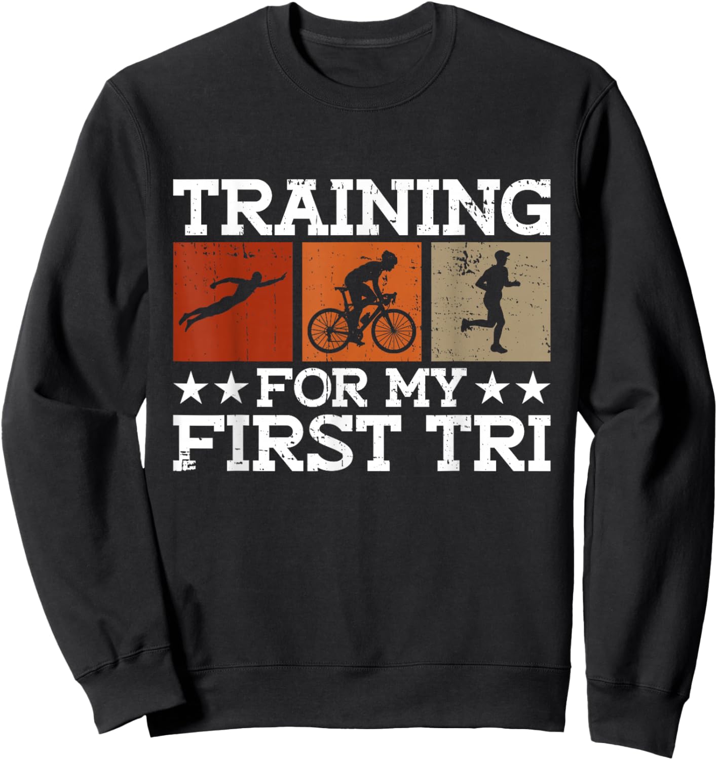 Entraînement pour Mon Premier Triathlon - Triathlète d'entraînement Sweatshirt - Sweatshirt | Black