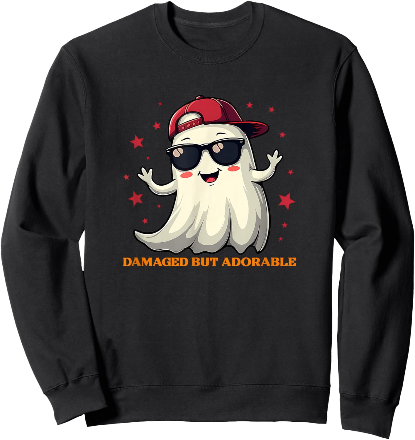 Damaged But Adorable Apparel Sweatshirt - Sweatshirt | Black