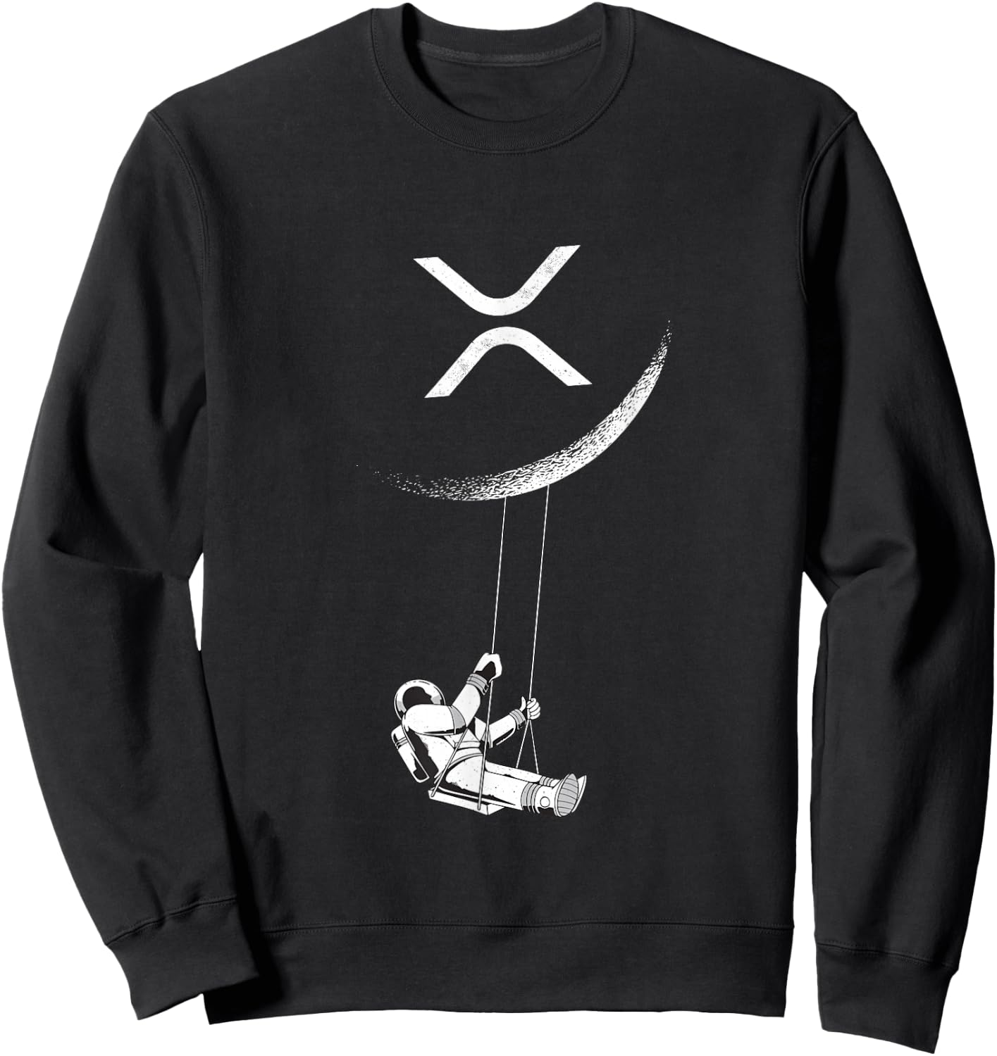 XRP Moon Merch Cryptocurrency Crypto Currency Merchandise Sweatshirt - Sweatshirt | Black