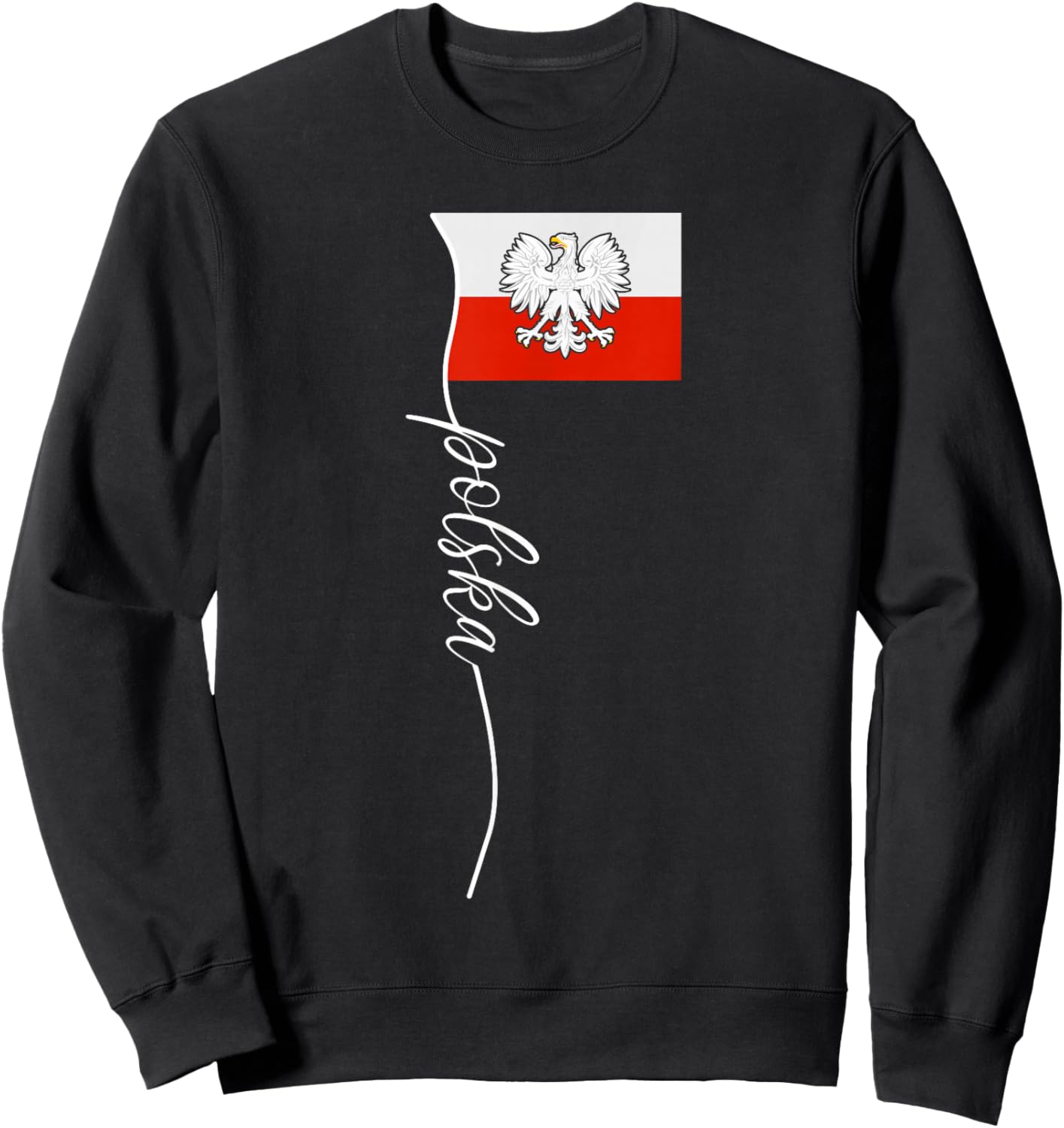 Poland For Gift Poland Poland Warsaw Flag Sweatshirt - Sweatshirt | Black