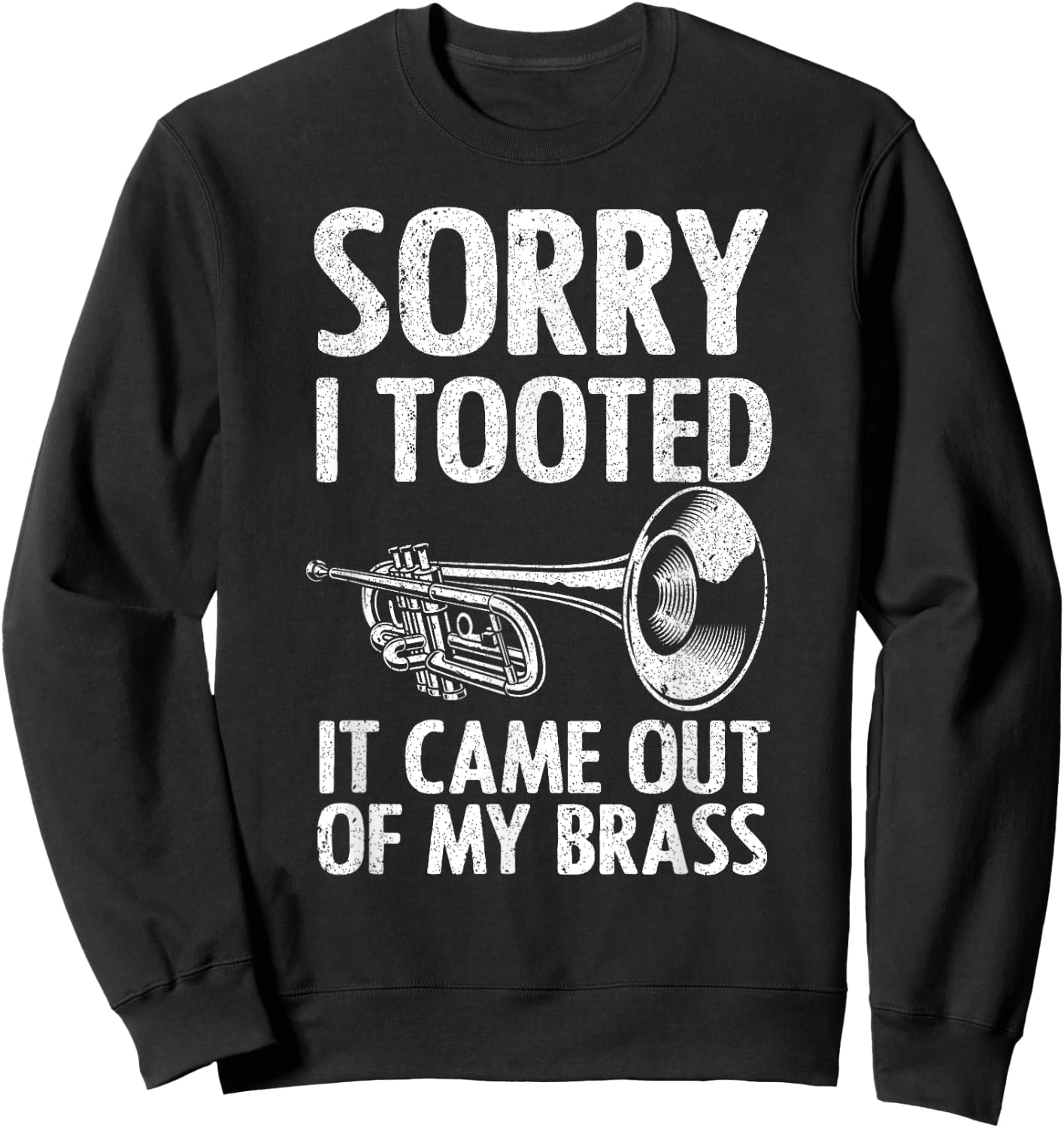 Cool Trumpet Women Trumpet Player Jazz Band Trombone Sweatshirt - Sweatshirt | Black