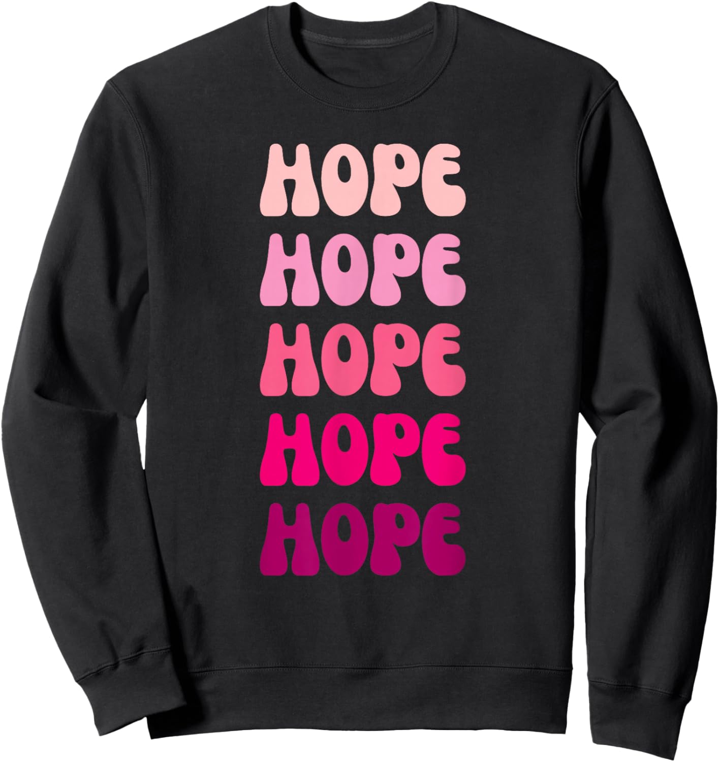 Hope First Name Minimalist Design Sweatshirt - Sweatshirt | Black