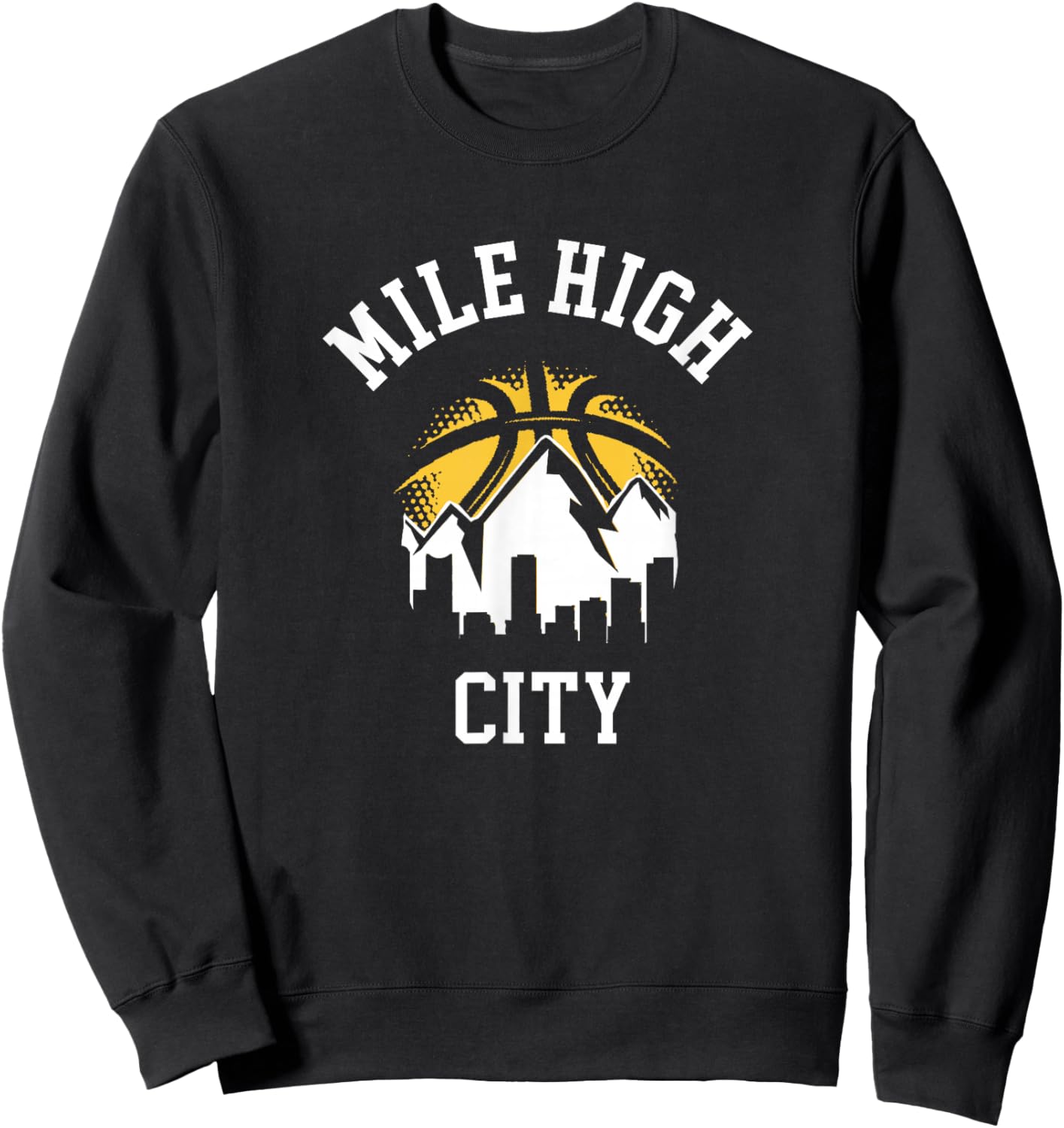 Classic Denver Colorado Mile - High Denver City Sweatshirt - Sweatshirt | Black