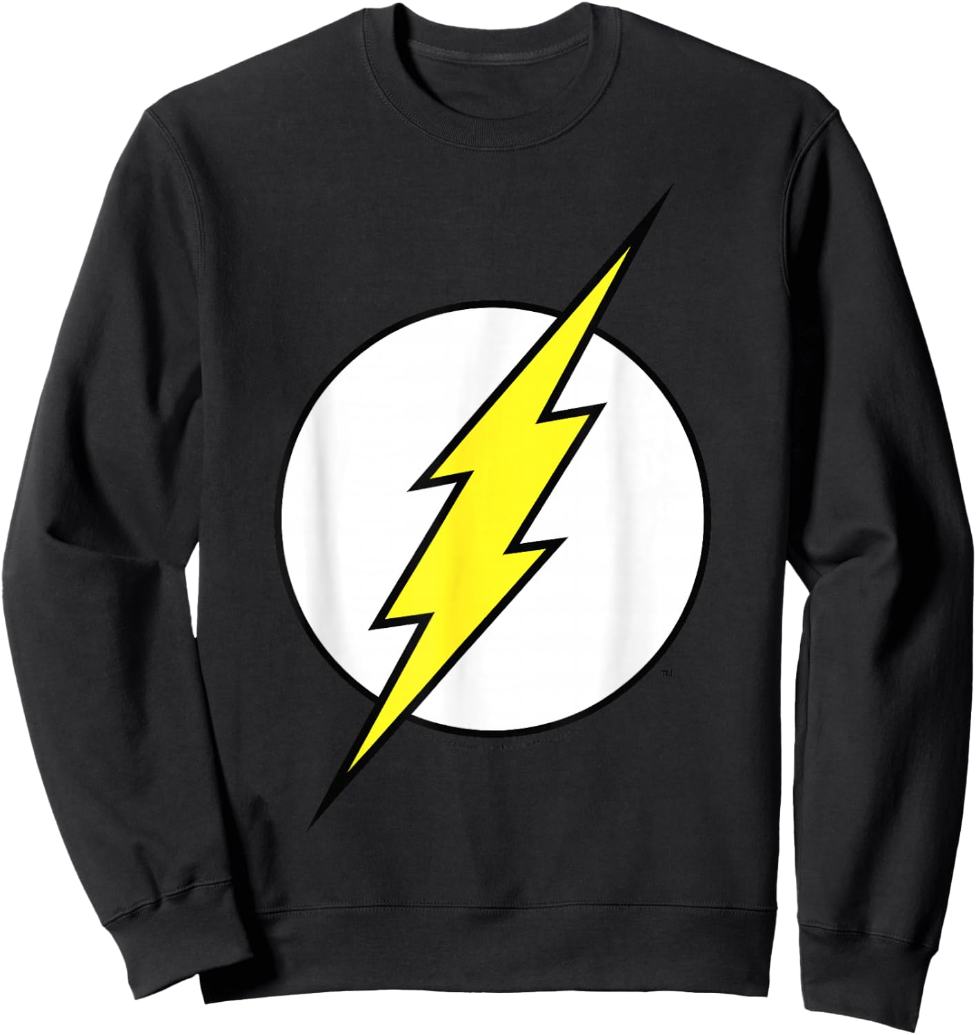 DC Comics The Flash Large Classic Chest Logo Sweatshirt - Sweatshirt | Black