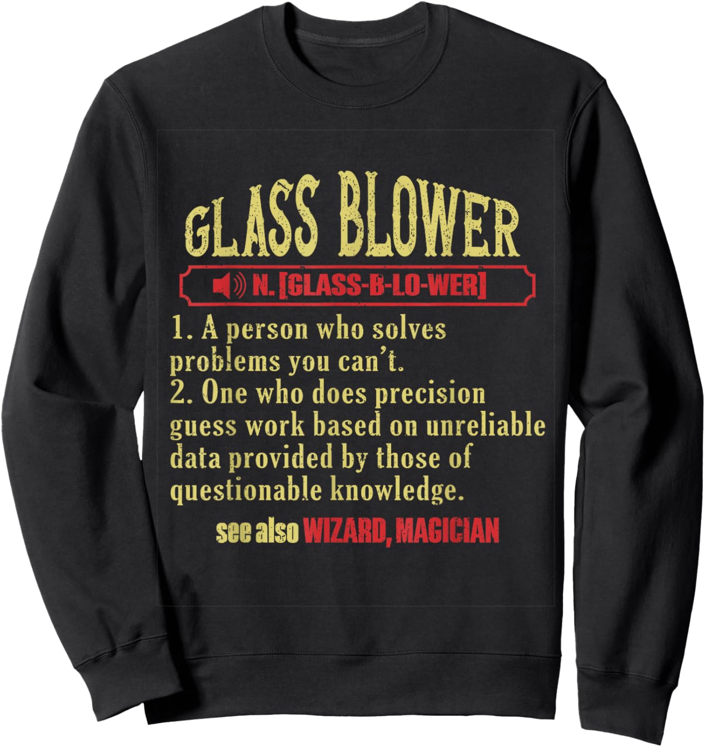 Glassblowing Glass Blower Glass Blowing Sweatshirt - Sweatshirt | Black