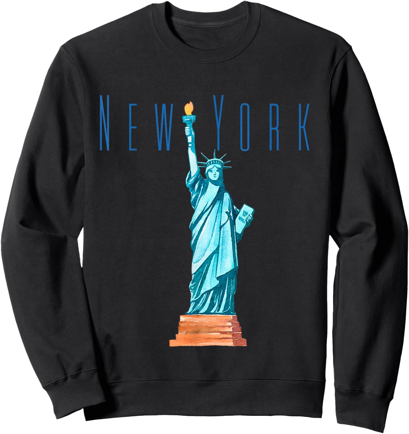 Statue of Liberty- USA- New York- Tourists Outfit Sweatshirt - Sweatshirt | Black