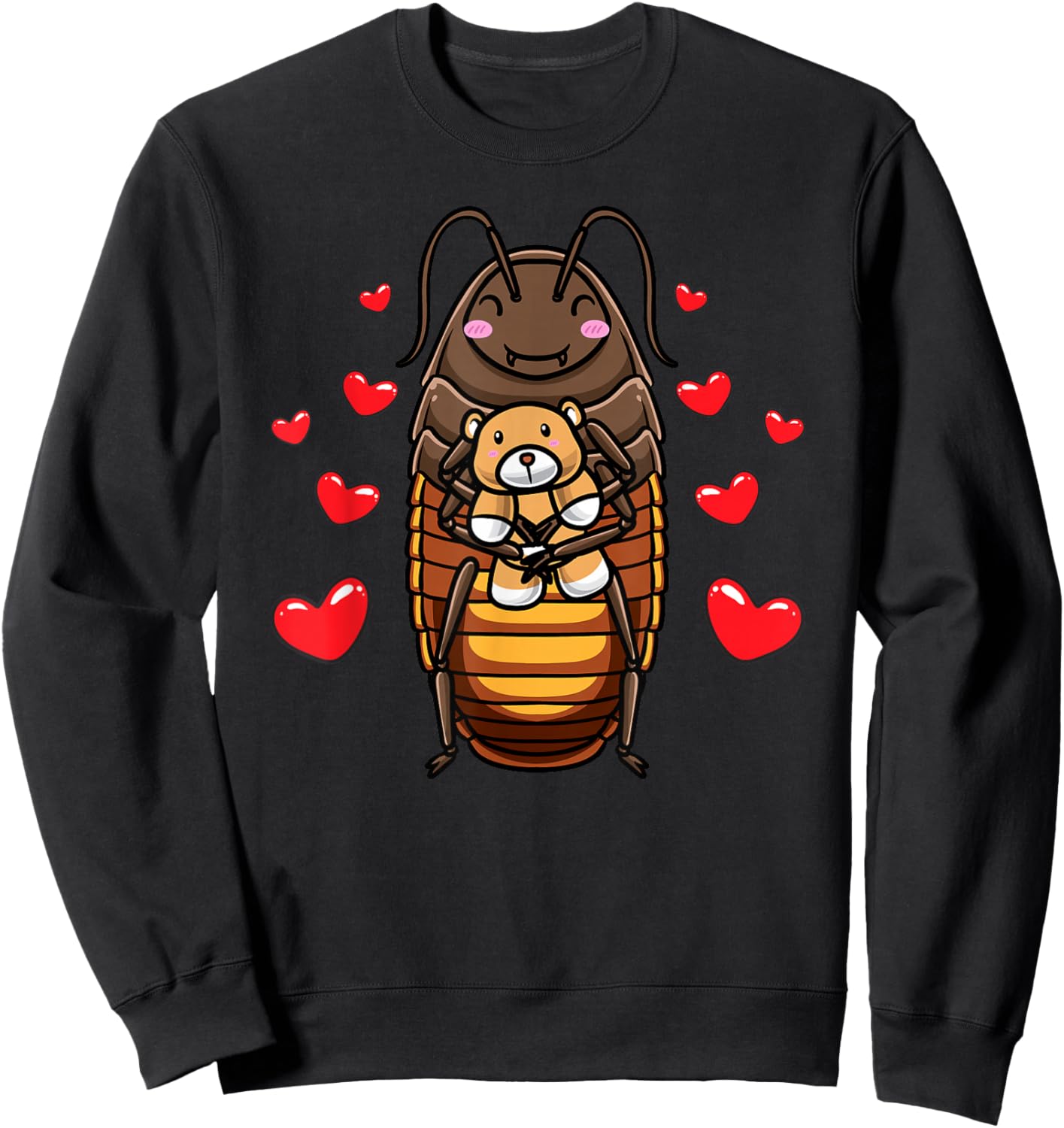 Madagascar Cockroach with Cuddly Toy Sweatshirt - Sweatshirt | Black
