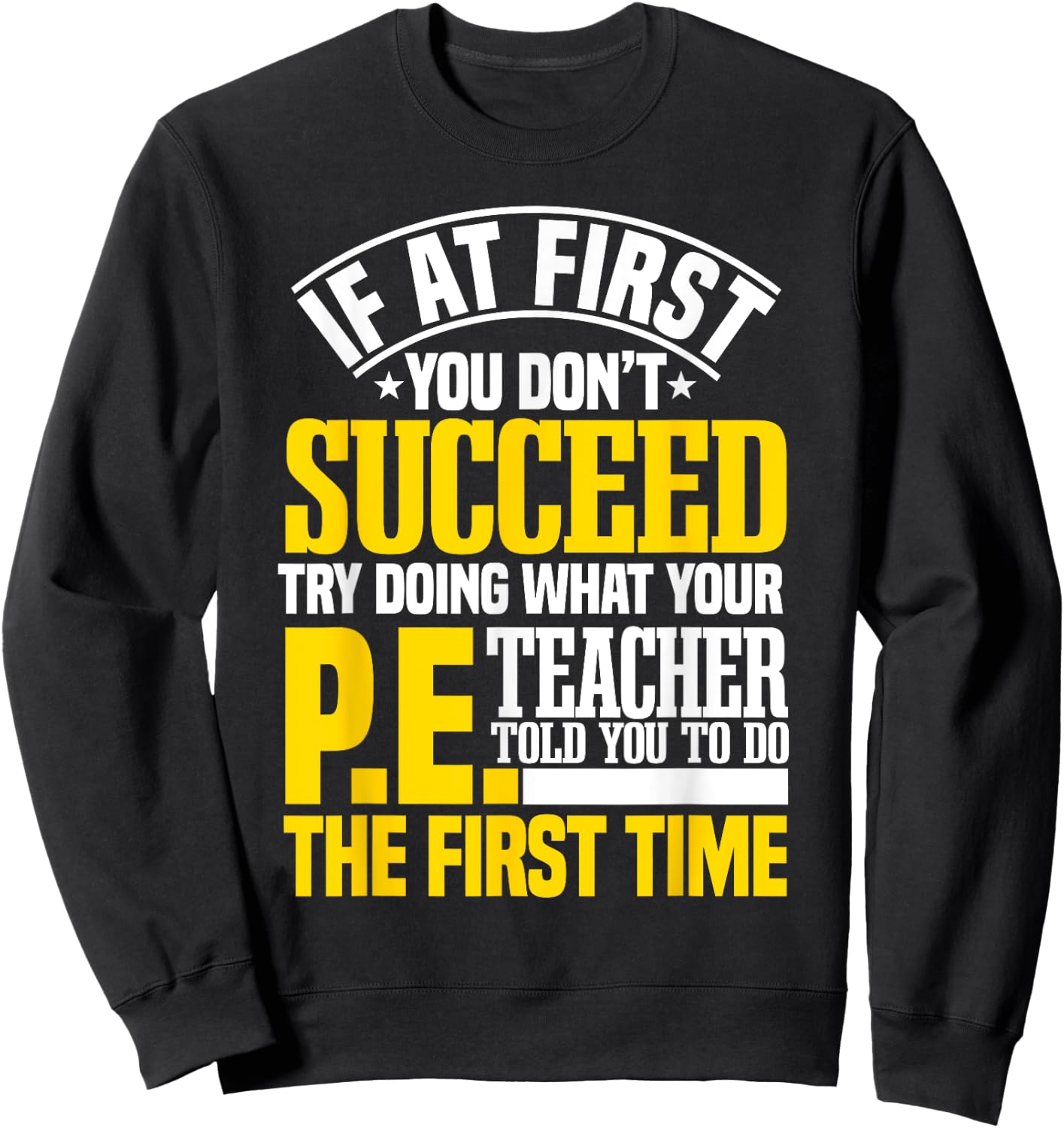 PE Teacher Gym Coach Instructor Physical Education Sport Women Kids Sweatshirt - Sweatshirt | Black