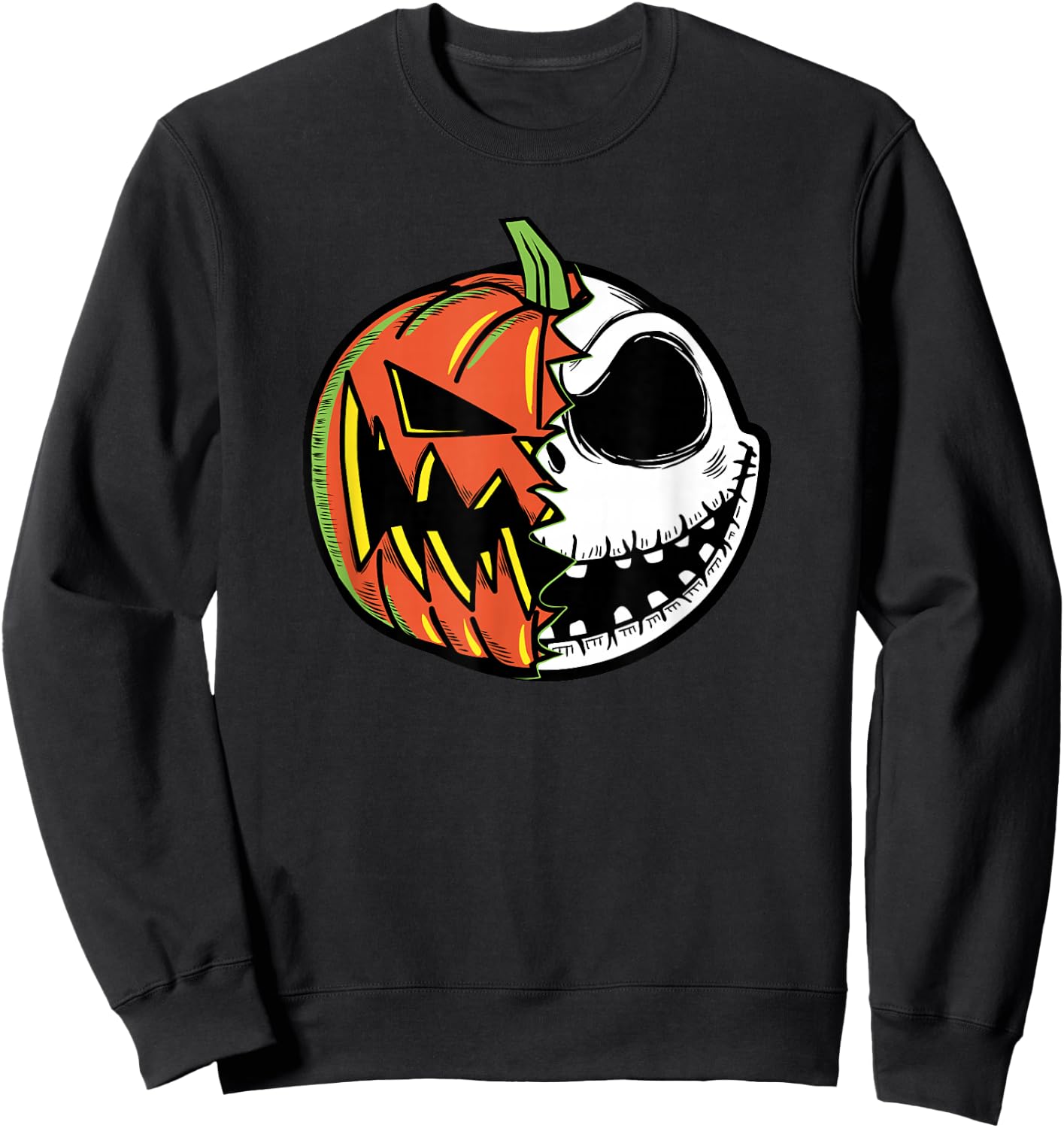 Disney The Nightmare Before Christmas Pumpkin Face Sweatshirt - Sweatshirt | Black
