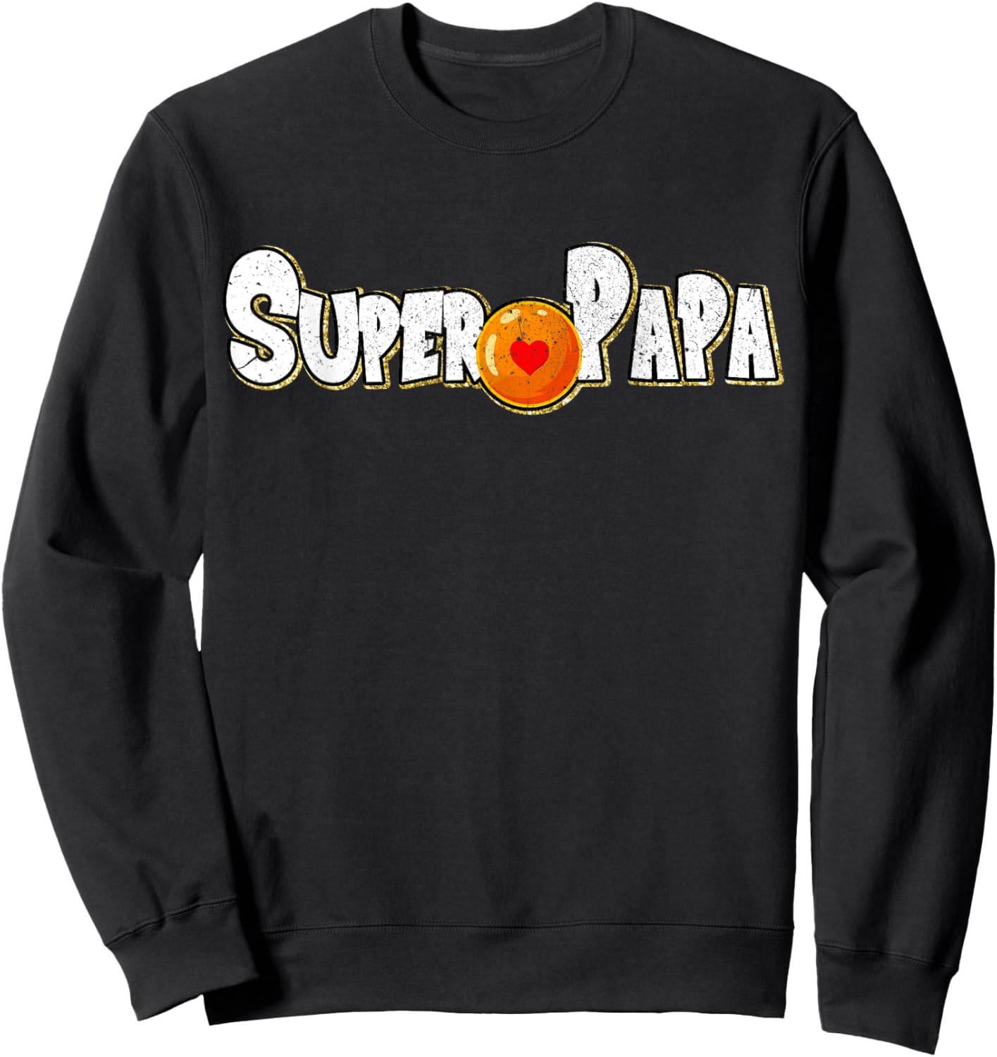 Super Papa for Papa Cool and Geek fan of anime and Manga , Black, S Sweatshirt - Sweatshirt | Black