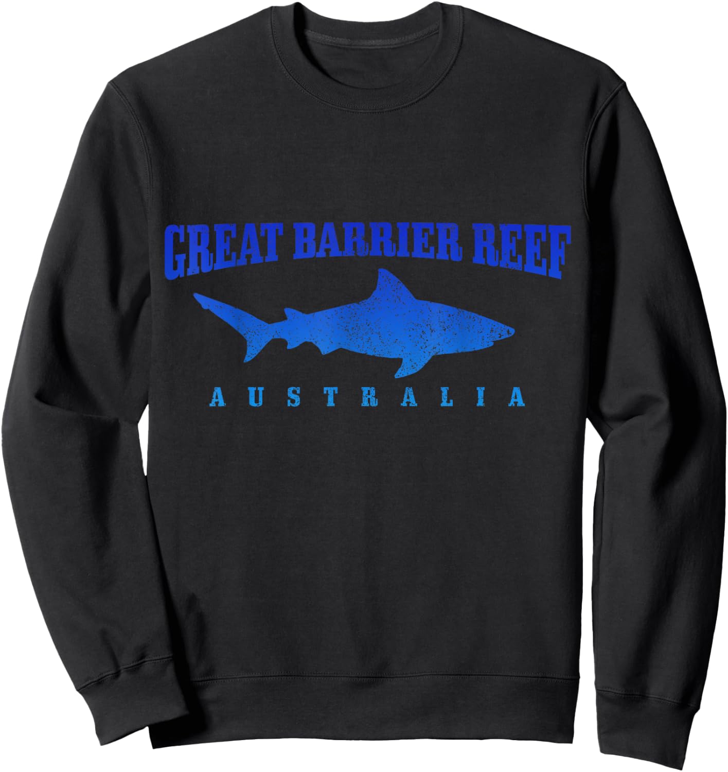 Great Barrier Reef Australia Diver Shark Diving Sweatshirt - Sweatshirt | Black