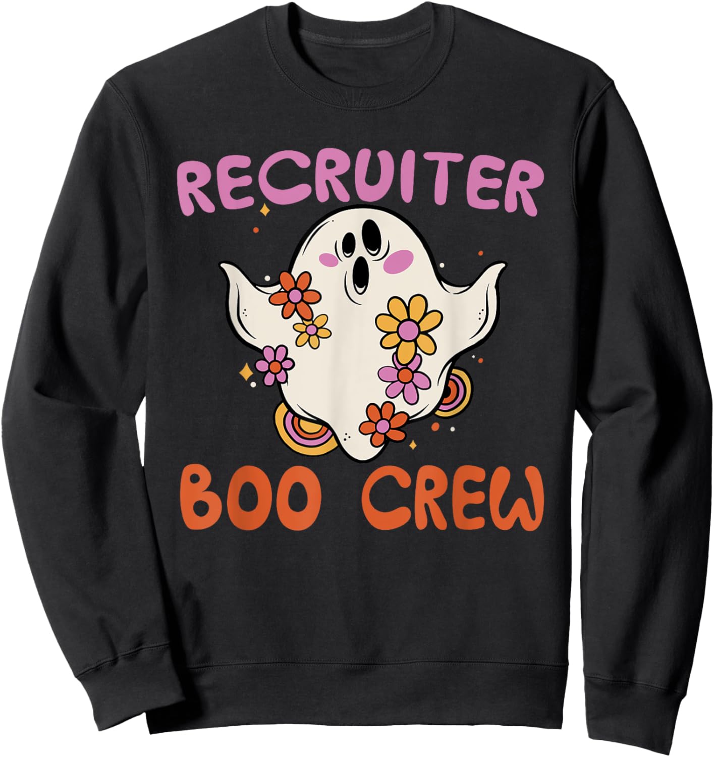 Recruiter Boo Crew Halloween Costume Human Resources HR Sweatshirt - Sweatshirt | Black