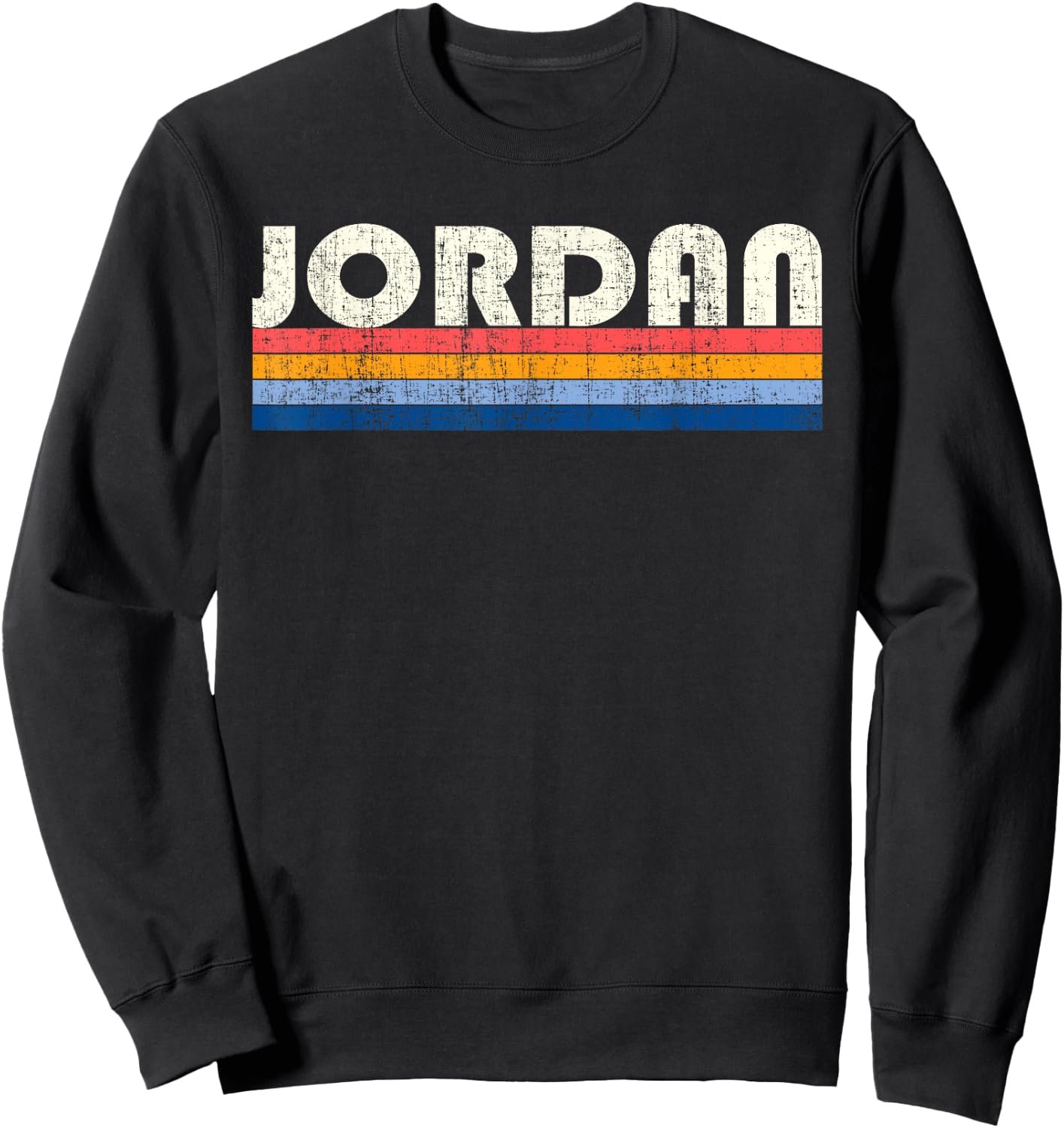 Vintage 70s 80s Style Jordan Sweatshirt - Sweatshirt | Black