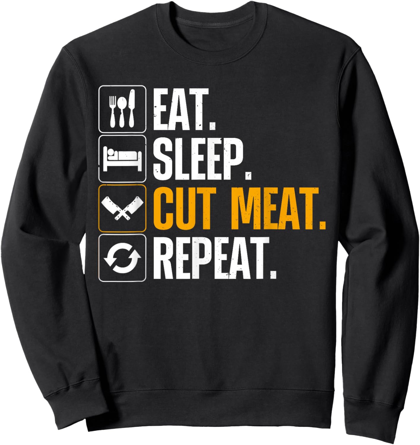 Best Butcher Art Women Meat Cutting Butchery Butcher Sweatshirt - Sweatshirt | Black