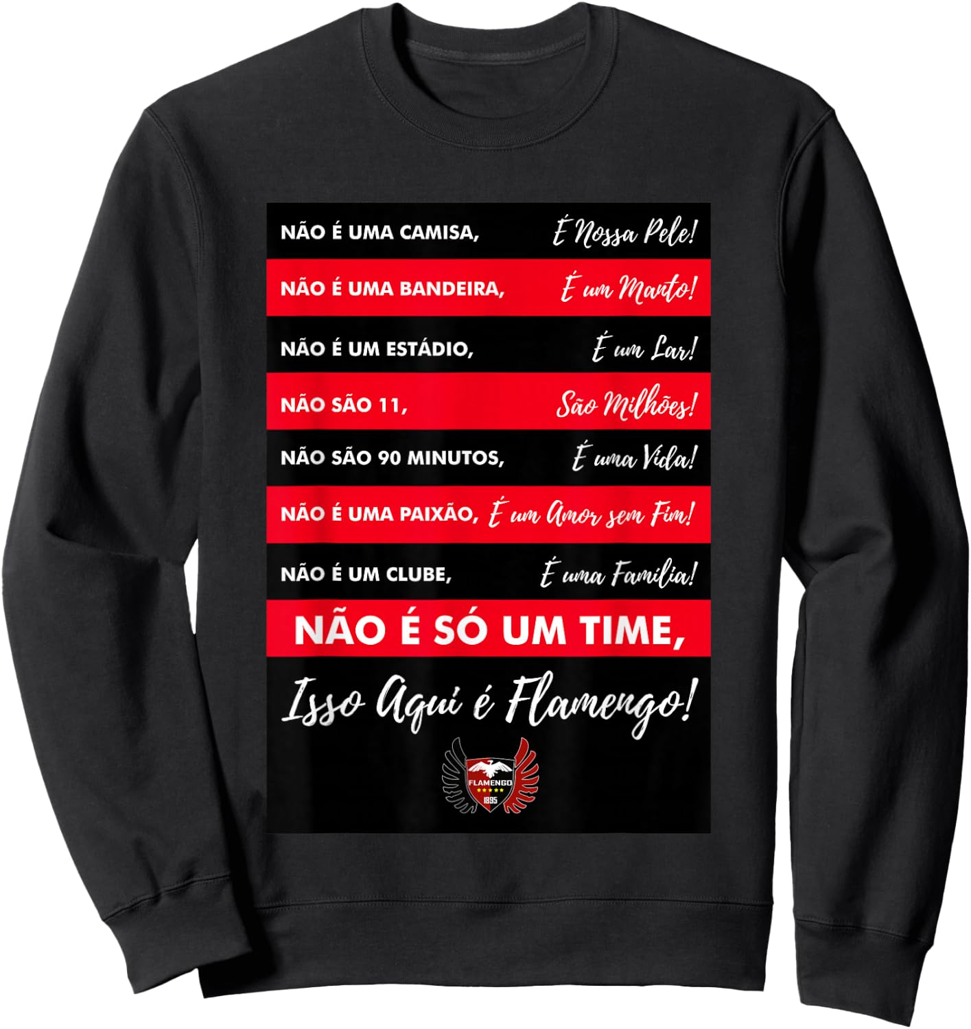 Flamengo Soccer - Camiseta Isso aqui é Flamengo Sweatshirt - Sweatshirt | Black