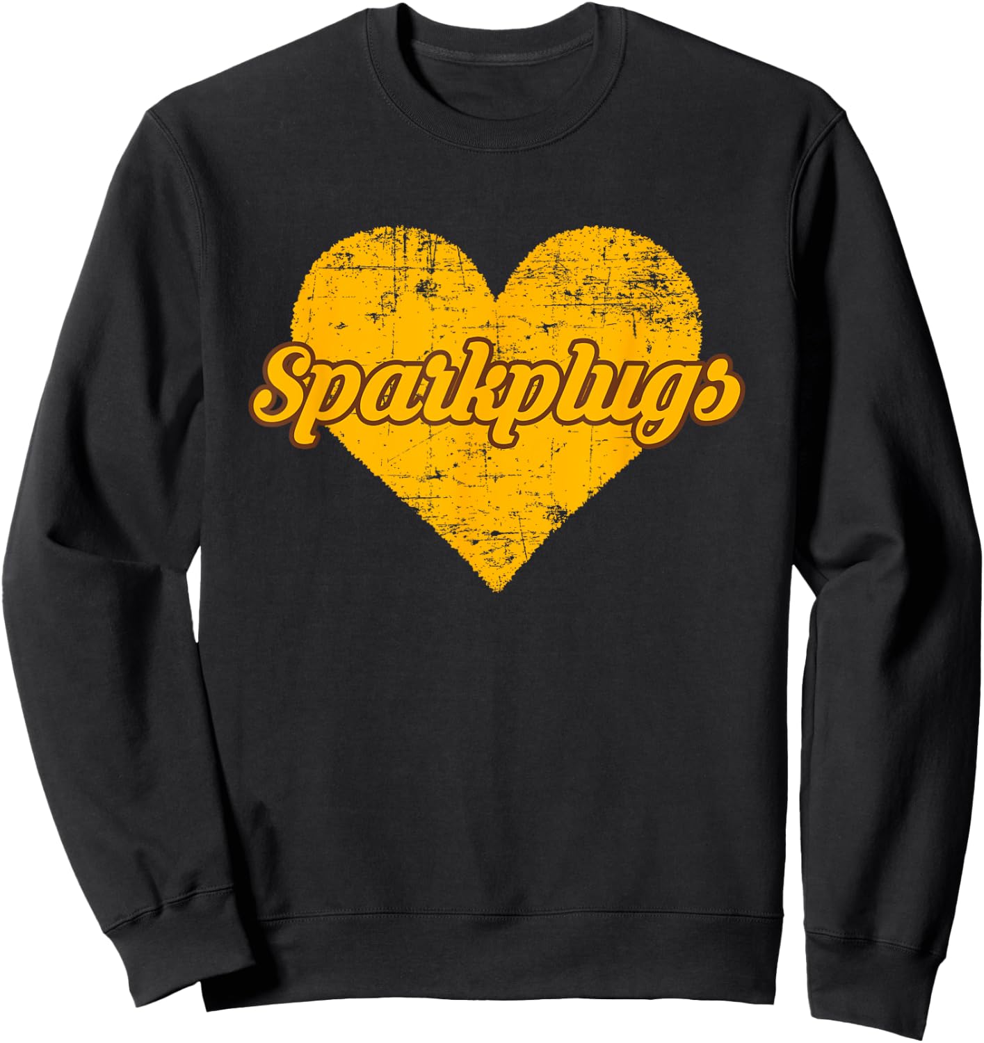 Speedway Sparkplugs Over Heart Sweatshirt - Sweatshirt | Black