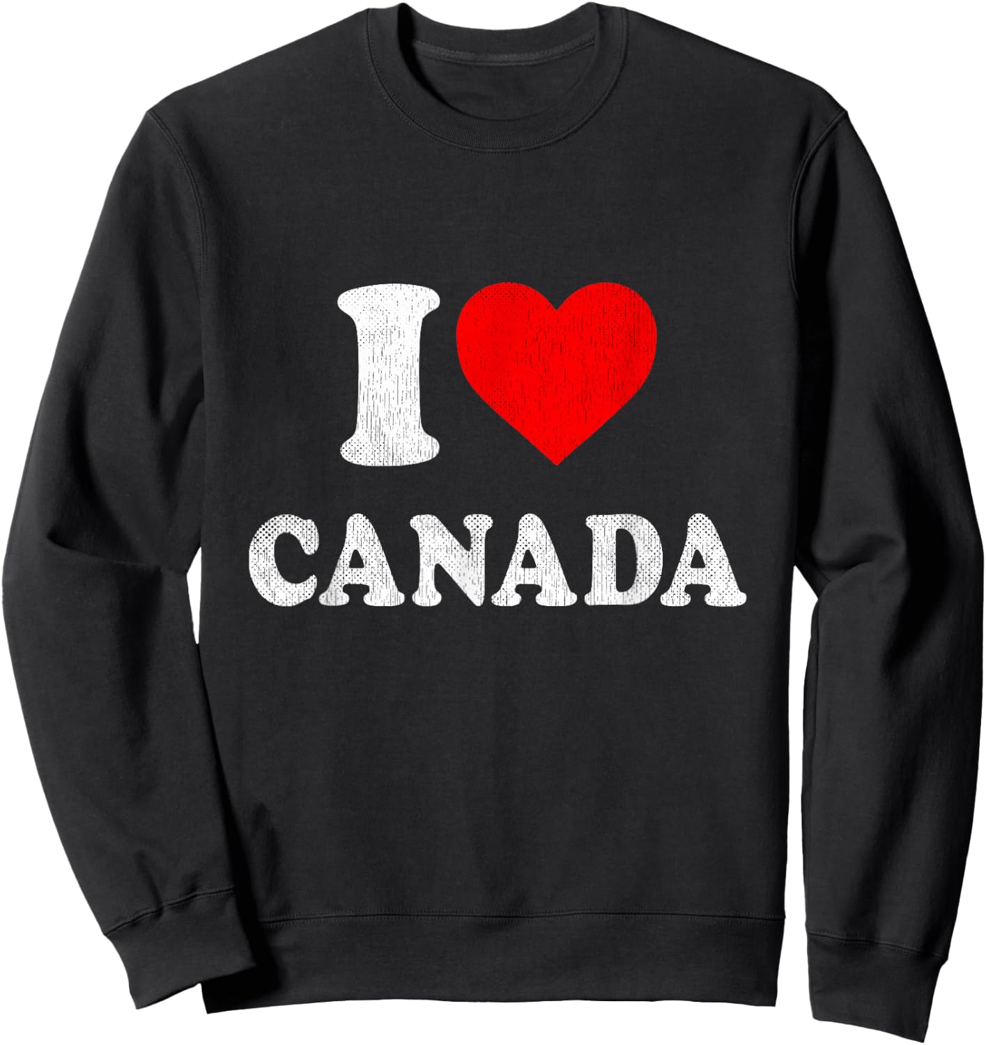 I Love Canada Souvenir I Heart Canada Sweatshirt - Sweatshirt | Black