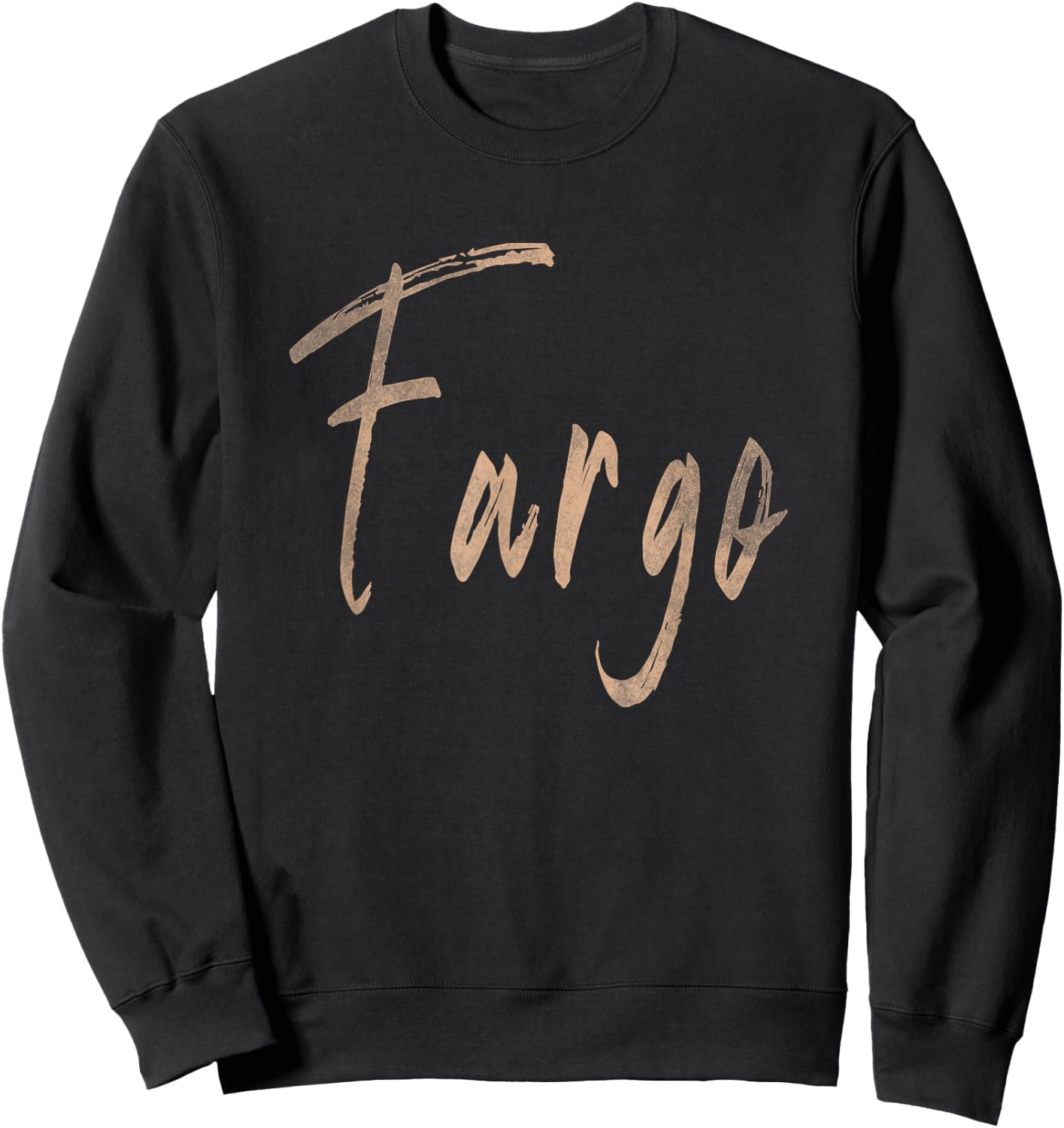 Fargo North Dakota Vintage Elegant Design Sweatshirt - Sweatshirt | Black