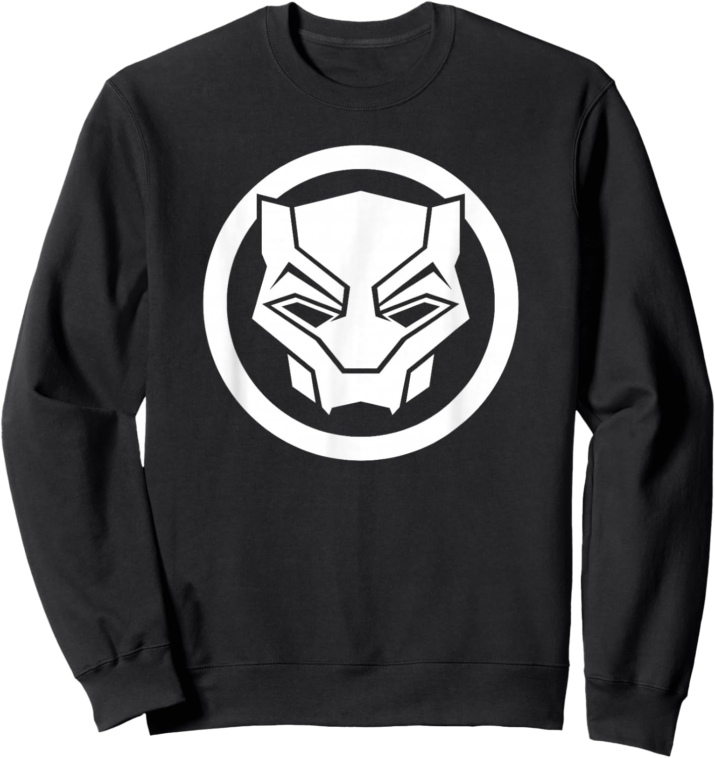 Marvel Black Panther: Wakanda Forever Simple Panther Logo Sweatshirt - Sweatshirt | Black