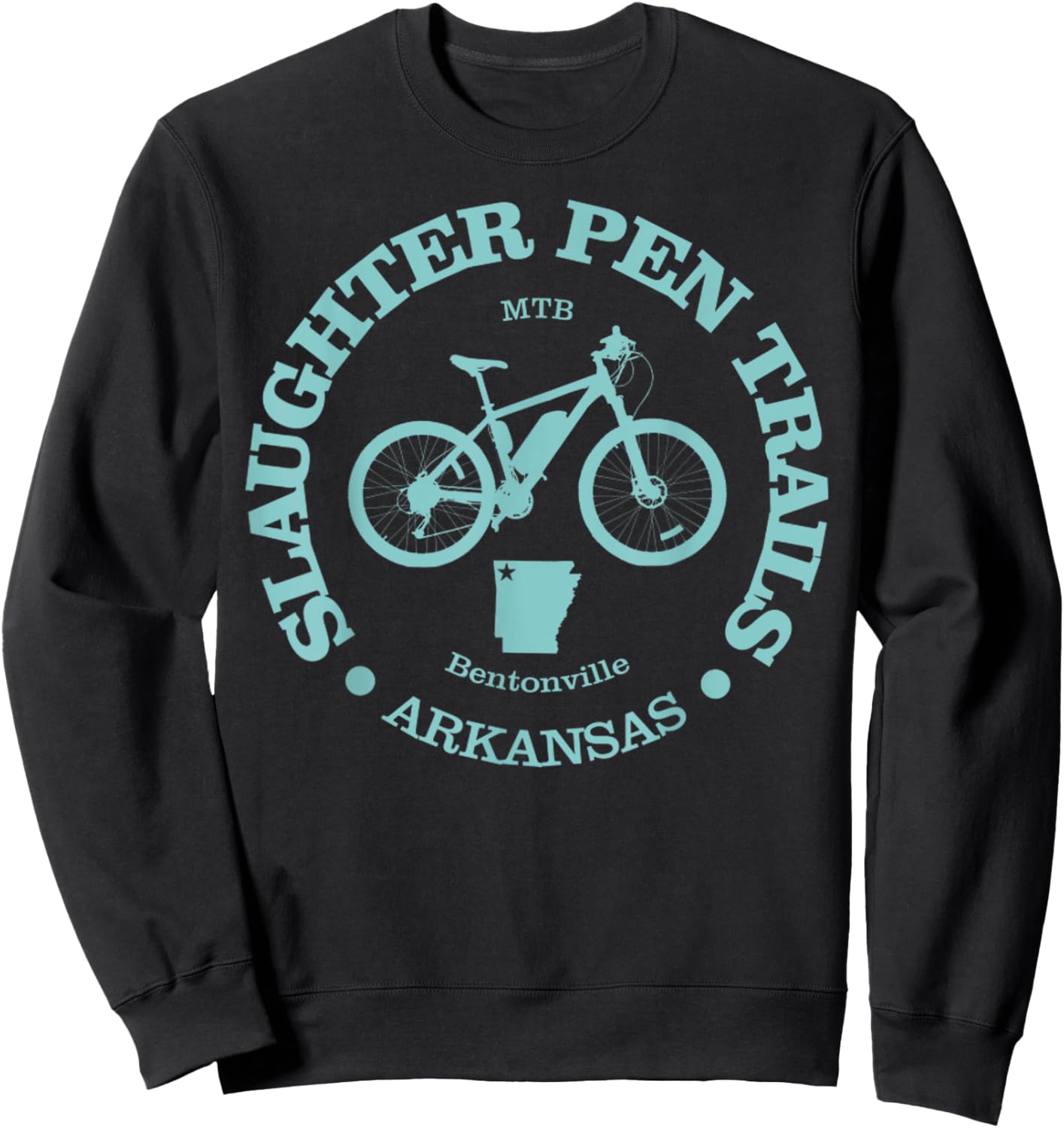 Slaughter Pen Trails Funny Cycling Mountain Biking Sweatshirt - Sweatshirt | Black