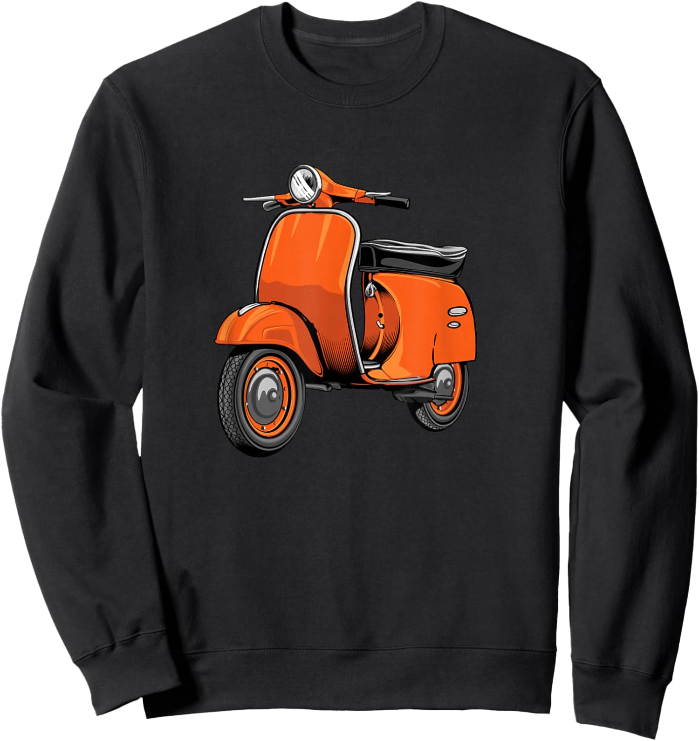 Scooter Bike Motorbike Scoot - Moped Scooter Sweatshirt - Sweatshirt | Black