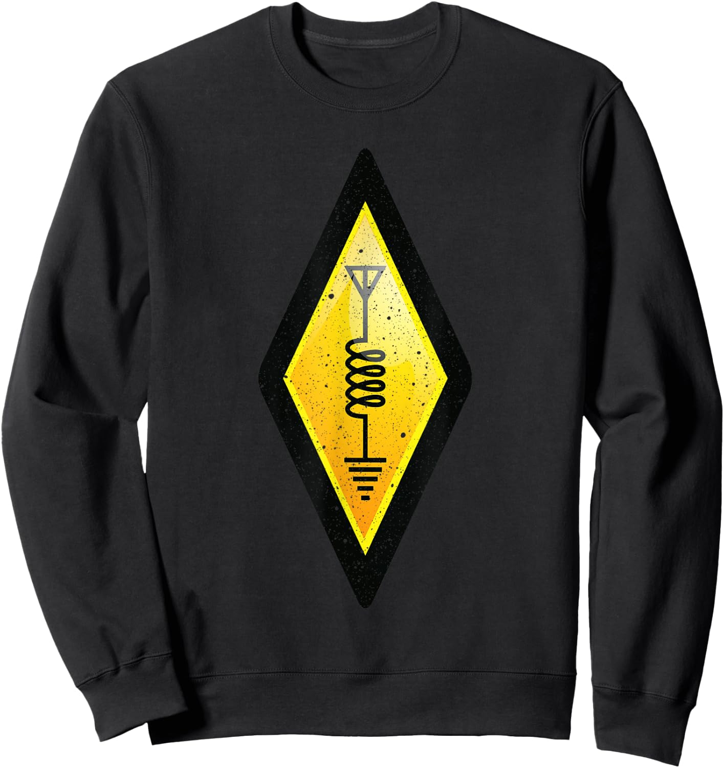 Funny Ham Radio Art Women Ham Operator Amateur Radio Sweatshirt - Sweatshirt | Black
