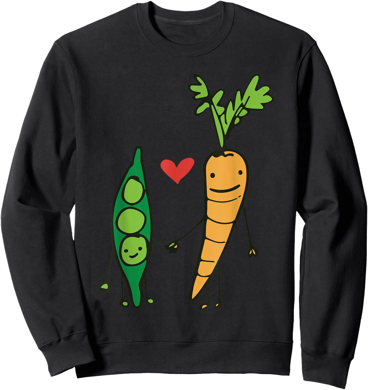 Carrot and Peas Sweatshirt - Sweatshirt | Black