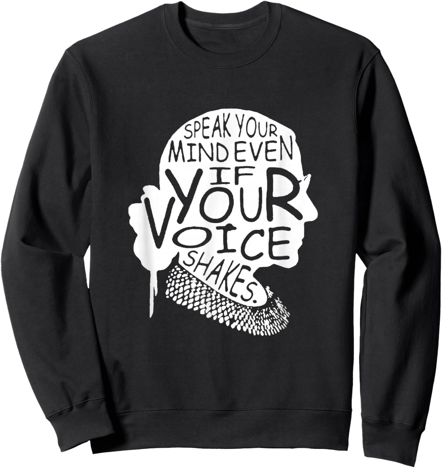 RBG Ruth Bader Ginsburg Feminist Political Gift Small Sweatshirt - Sweatshirt | Black