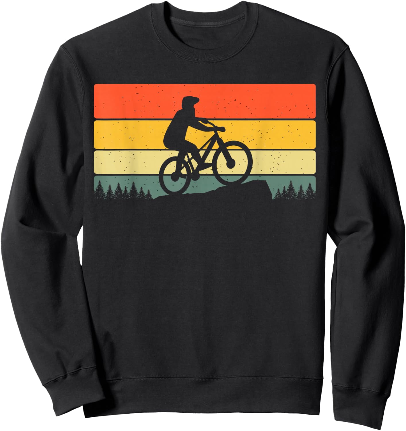 Mountain Bike Design For mountain biking Lover Sweatshirt - Sweatshirt | Black