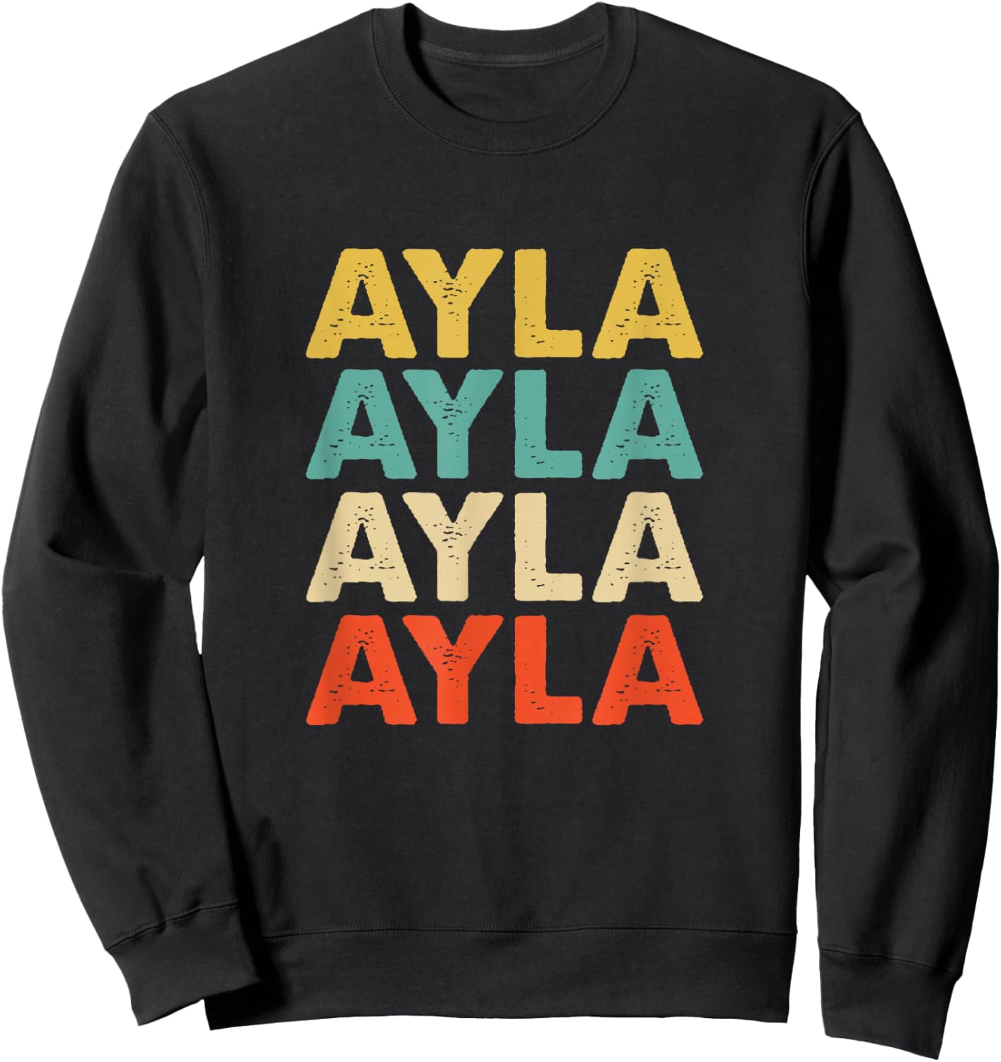 Ayla Name Sweatshirt - Sweatshirt | Black